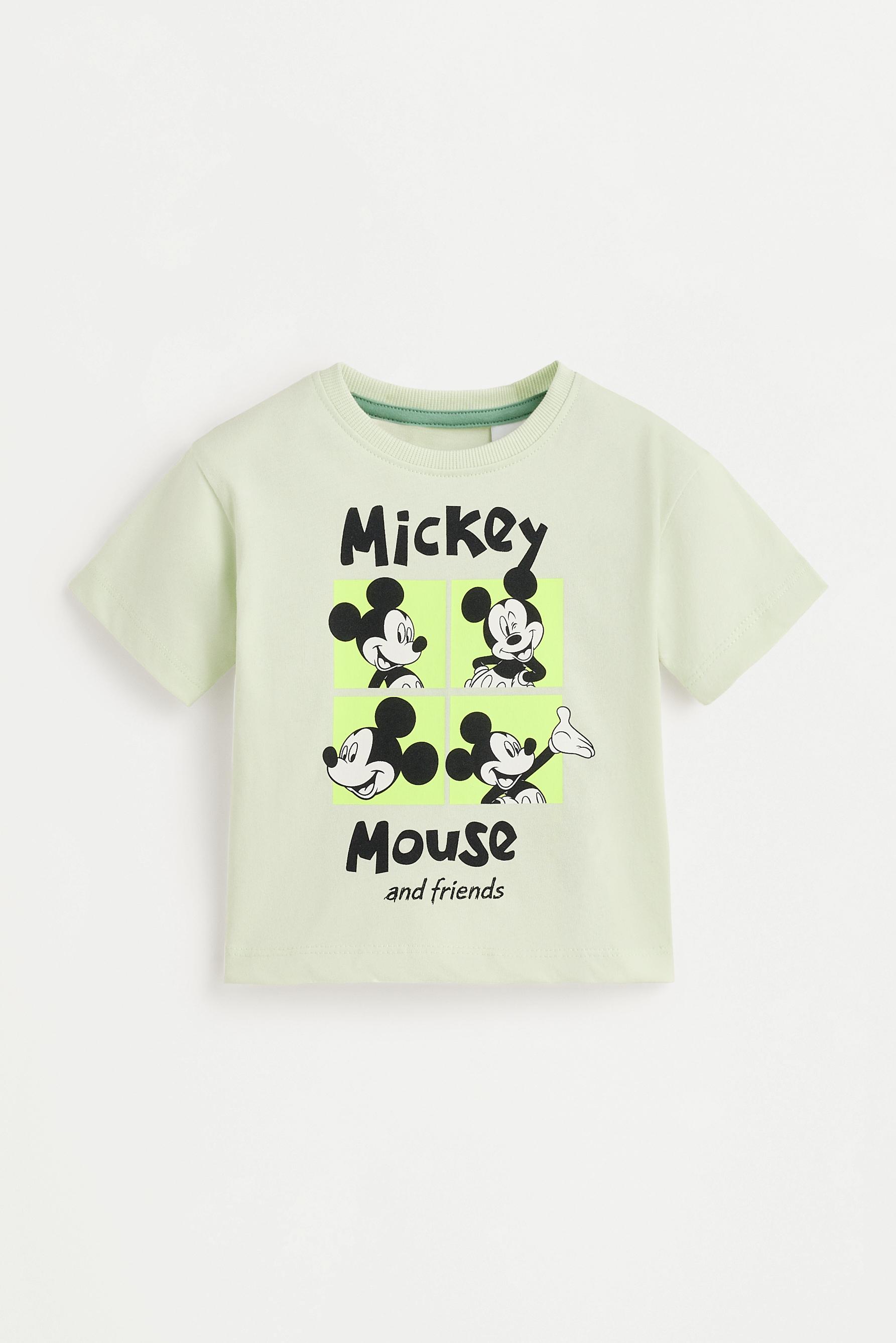 Mickey Mouse ©Disney T-shirt and Bermuda shorts co-ord — GREEN