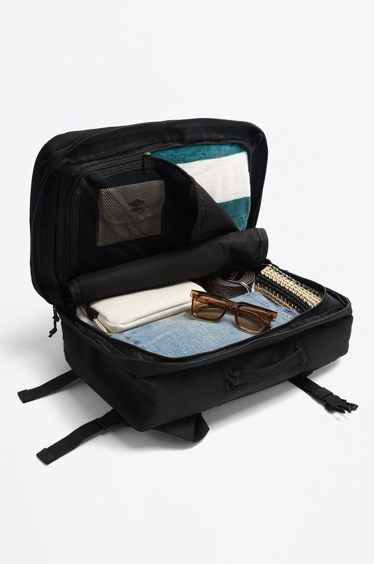 Travel backpack — BLACK