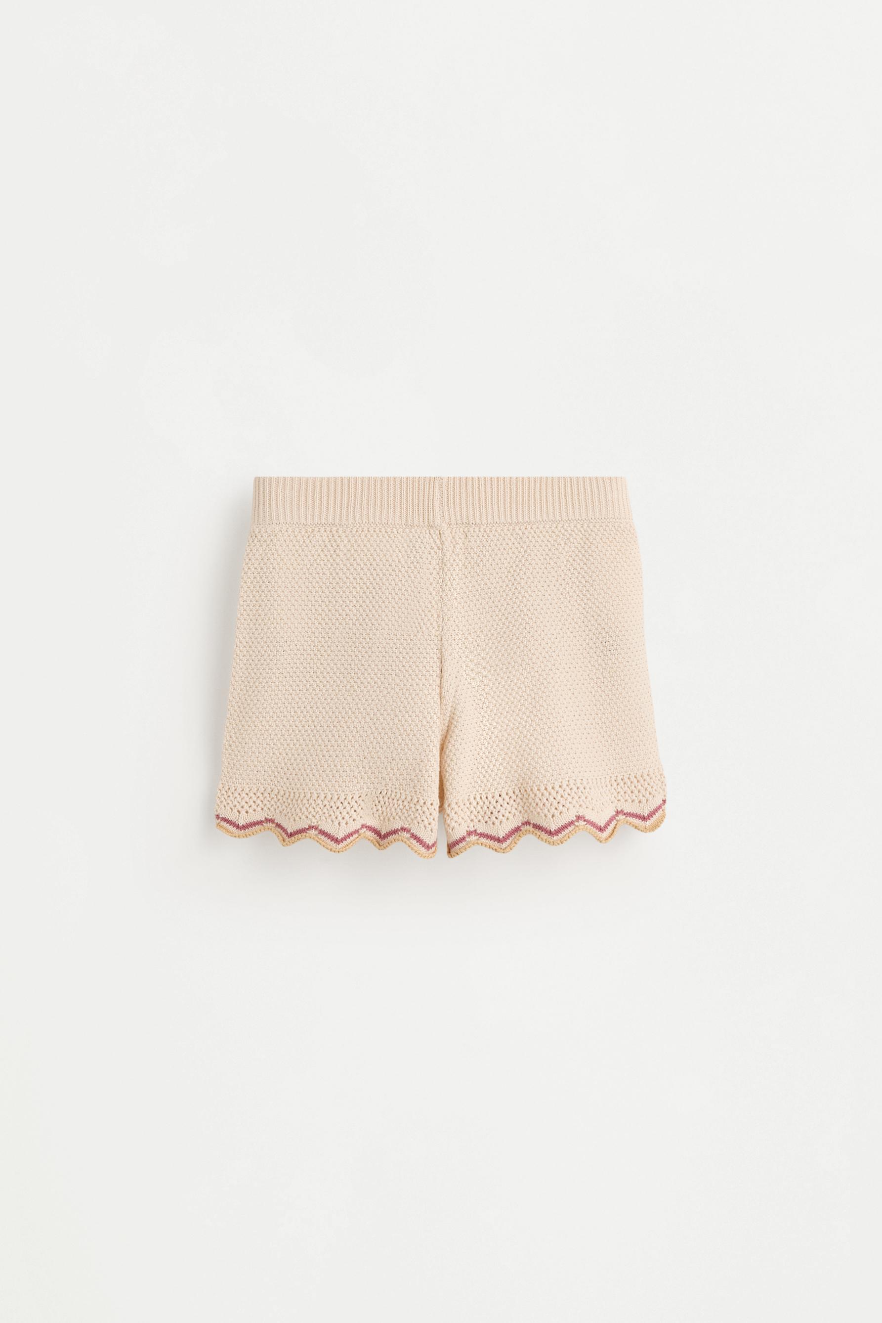 Knit shorts — SAND