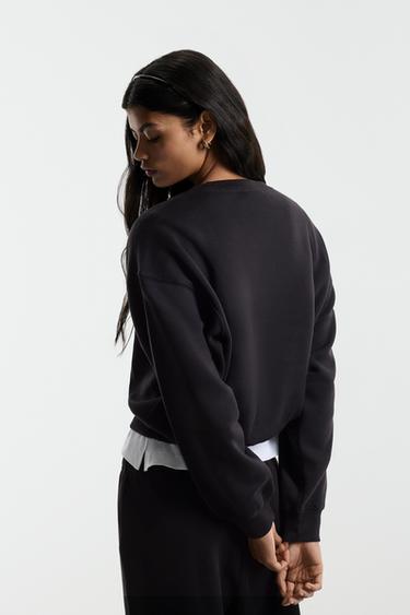 Basic tracksuit sweatshirt — BLACK 5