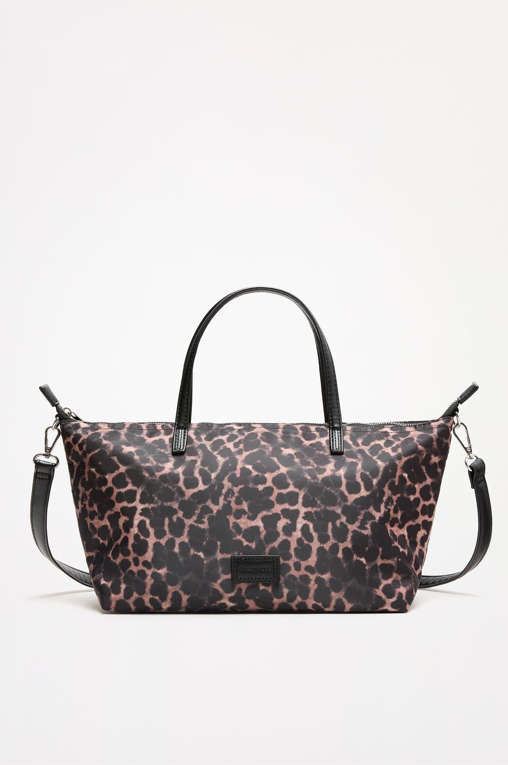 Small animal print shopper bag