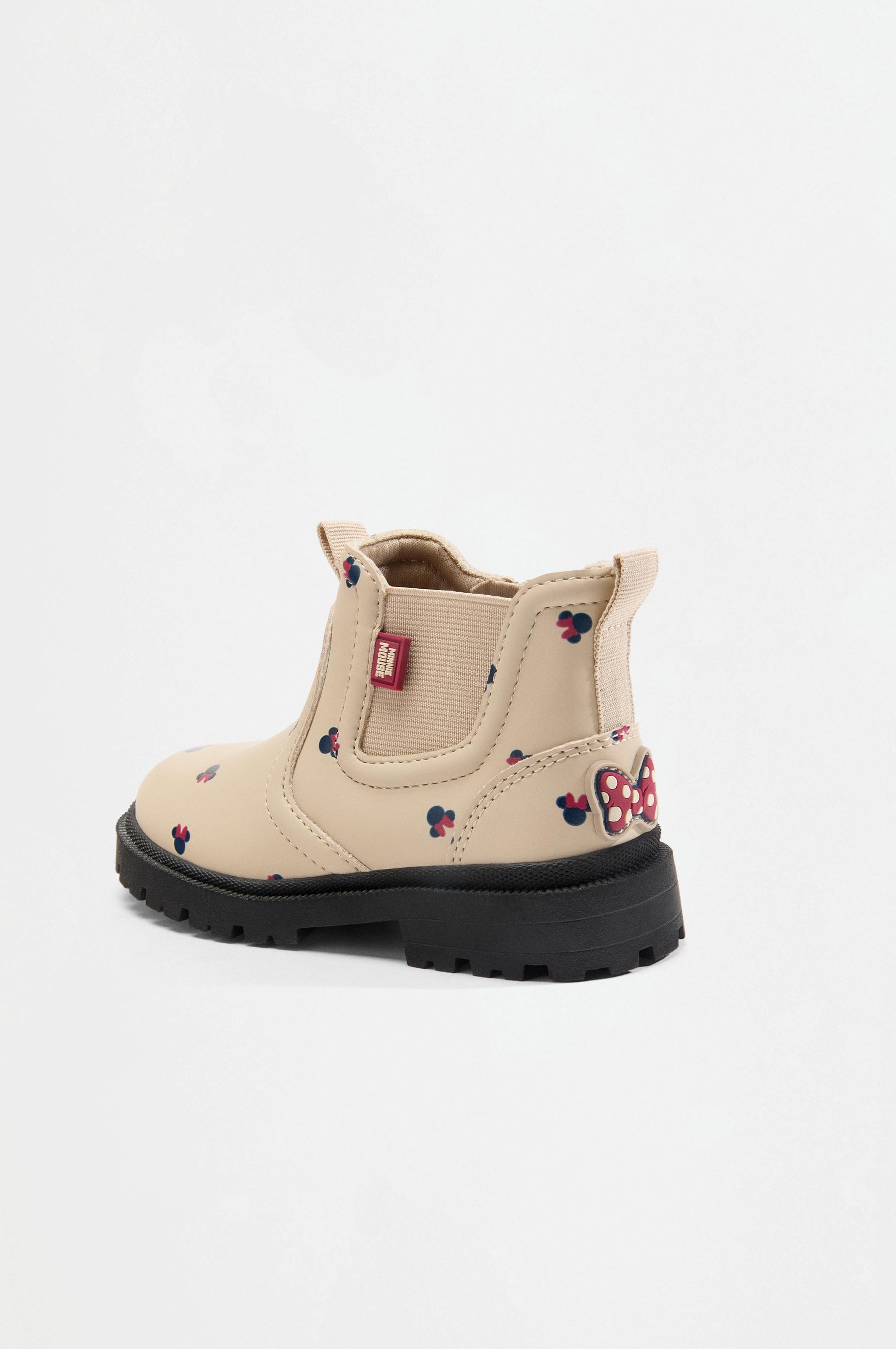Minnie Mouse ©Disney Chelsea boots — ECRU