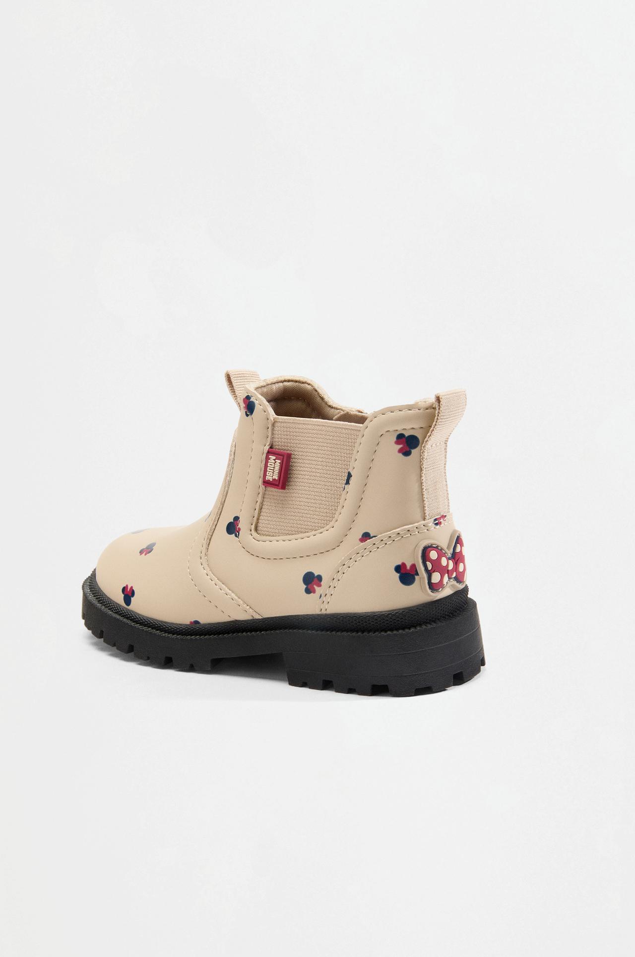 Minnie Mouse ©Disney Chelsea boots — ECRU