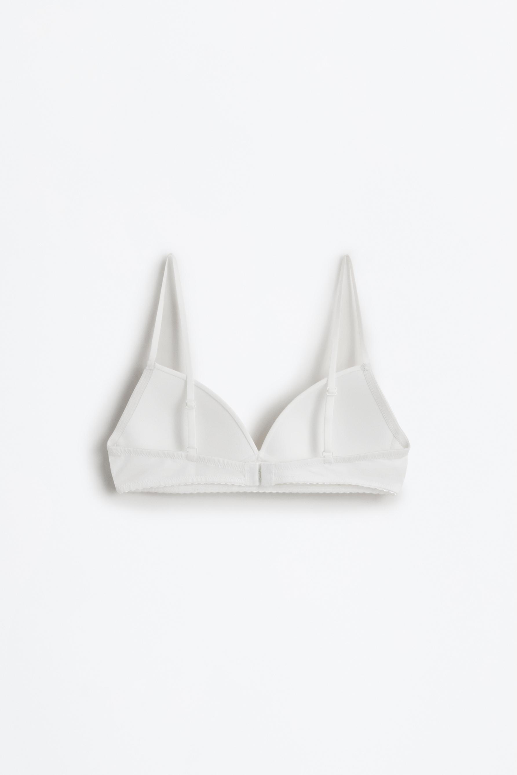 Triangle bra — WHITE
