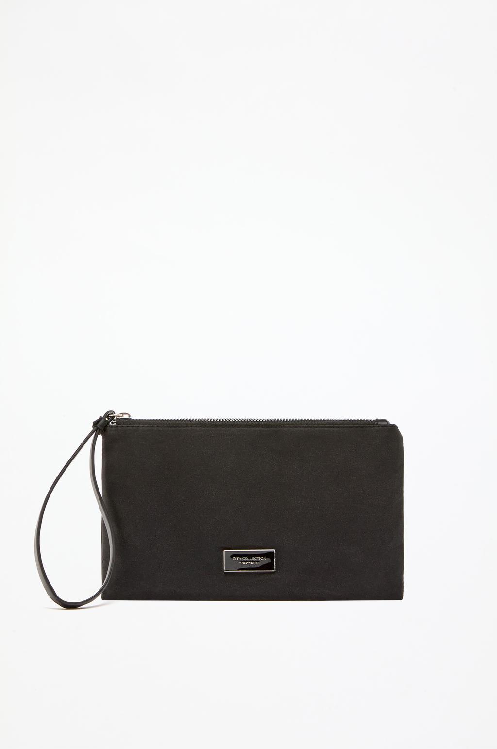 Nylon clutch with strap