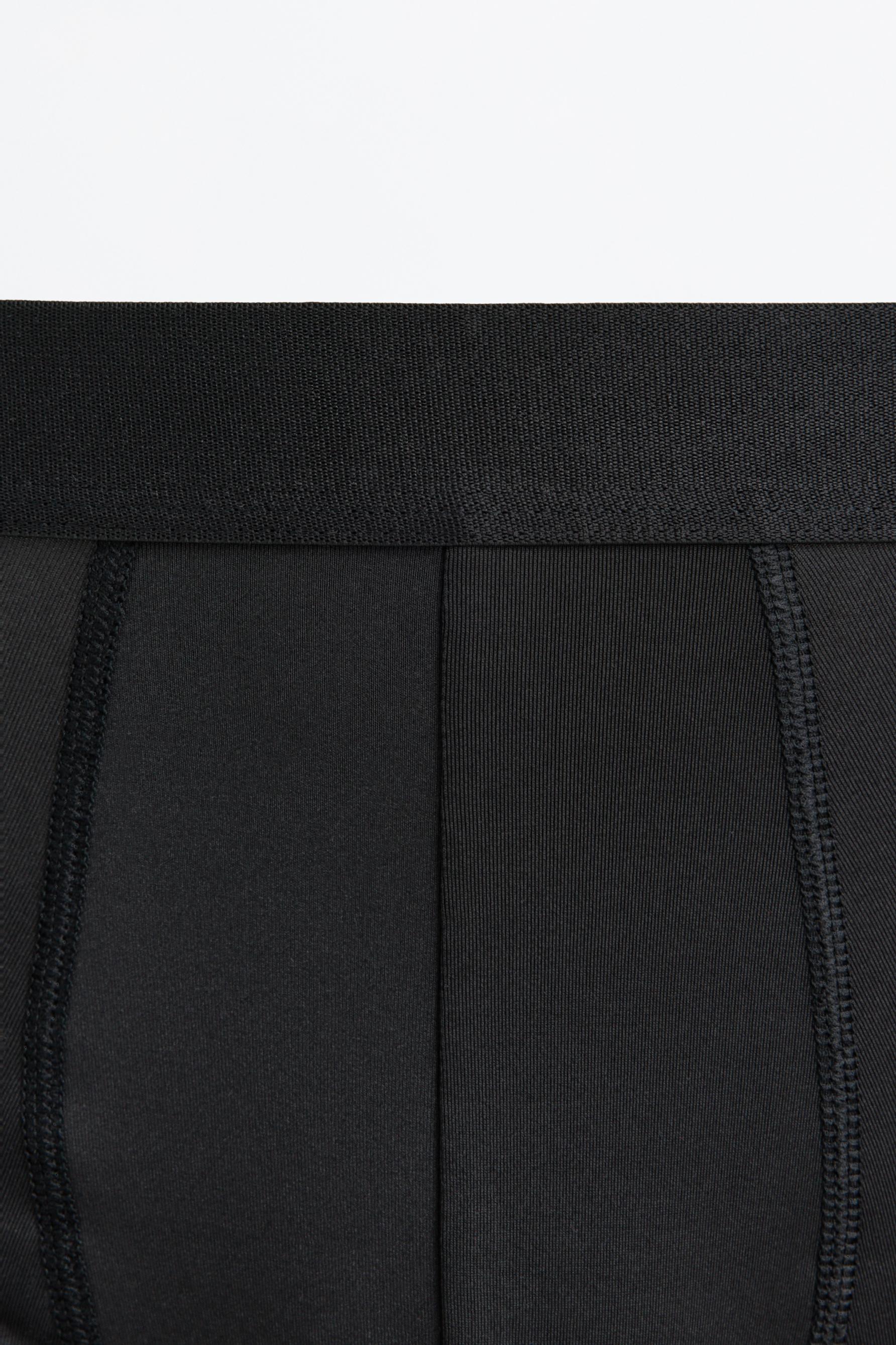 Microfibre boxers (Pack 3) — BLACK