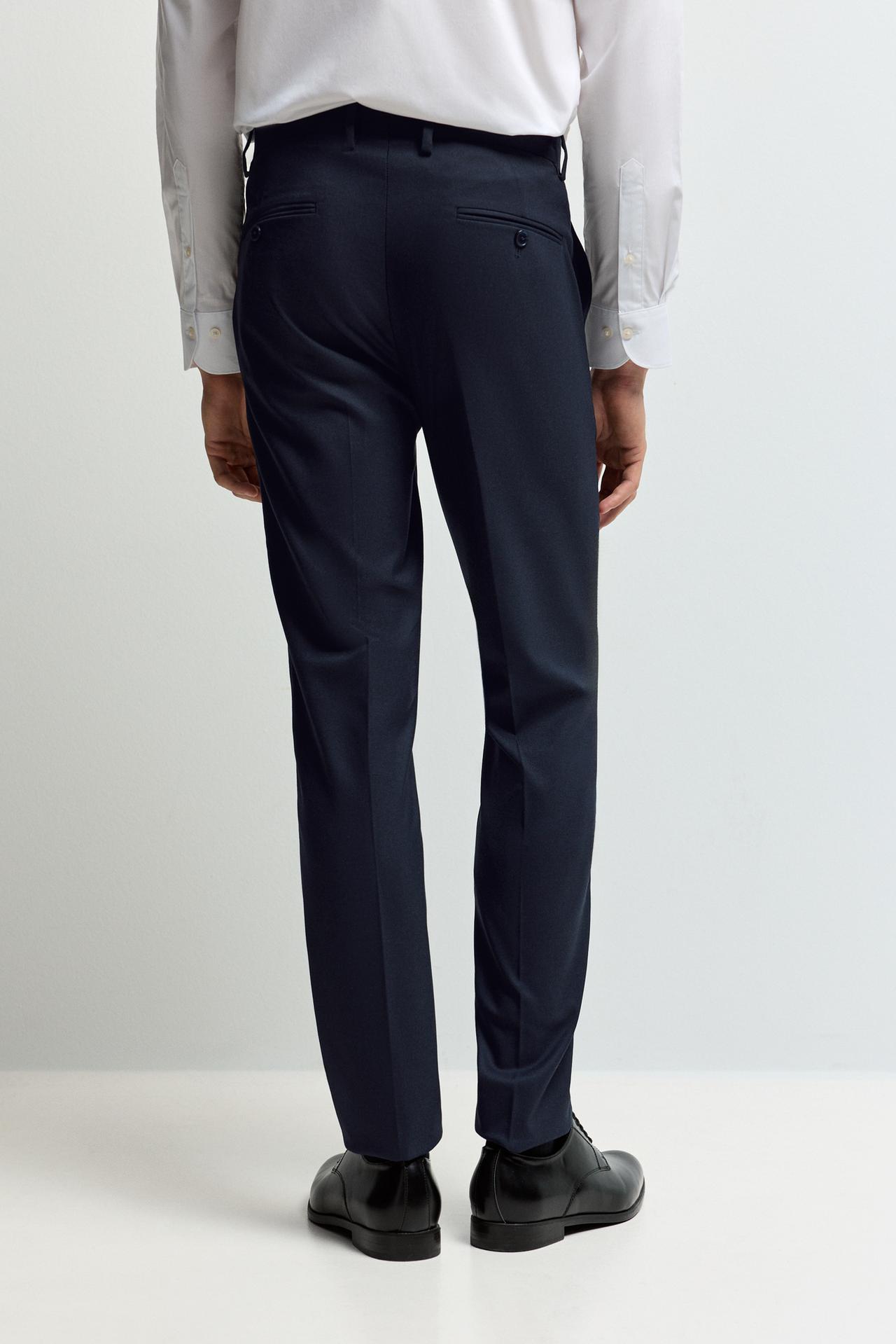 Slim fit suit trousers — NAVY