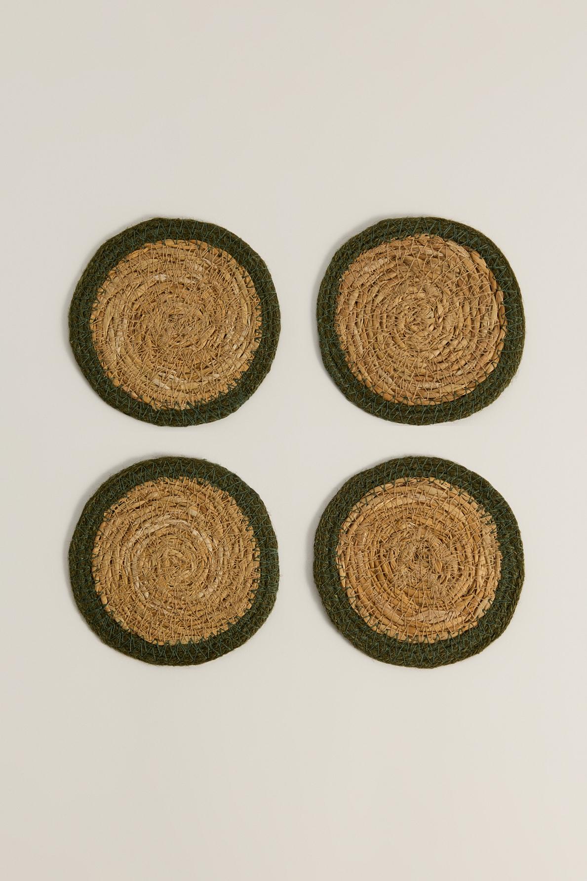 Pack 4 posavasos contraste 10 cm