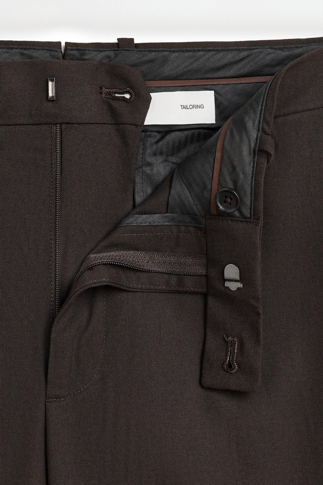 Slim fit suit trousers — BROWN
