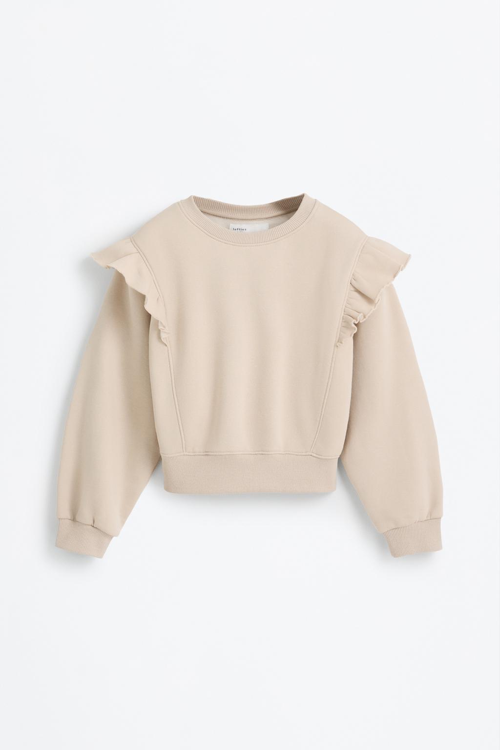 Ruffled sweatshirt