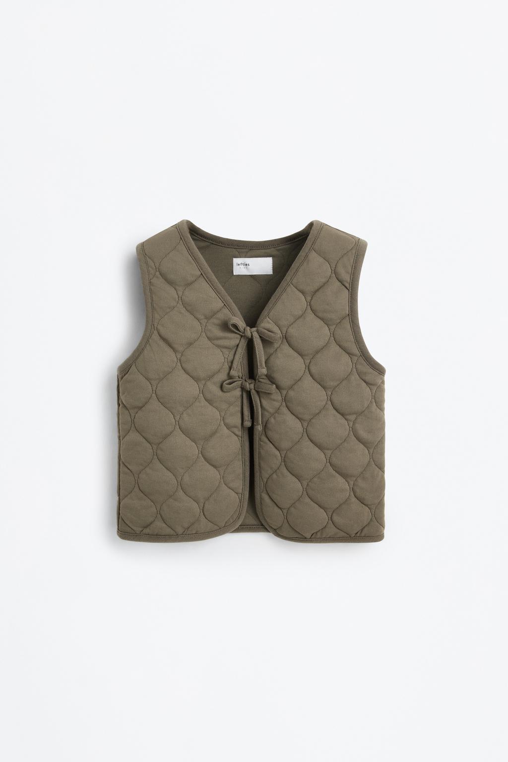 Padded waistcoat with bows