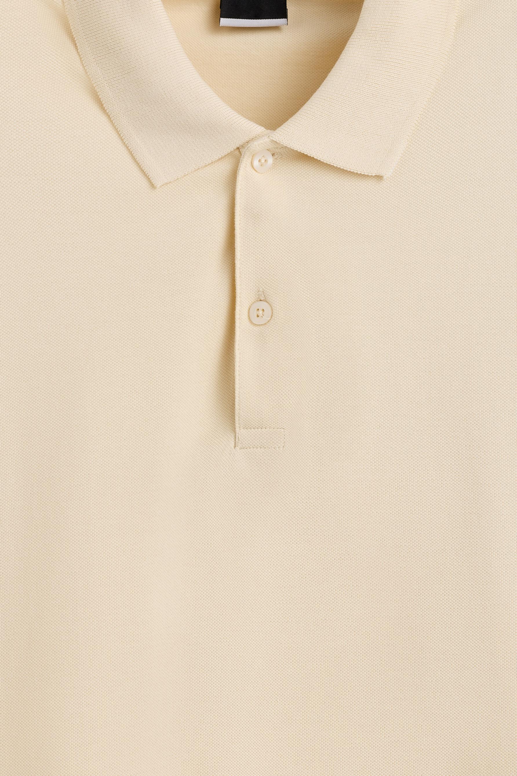 Basic polo shirt — CREAM