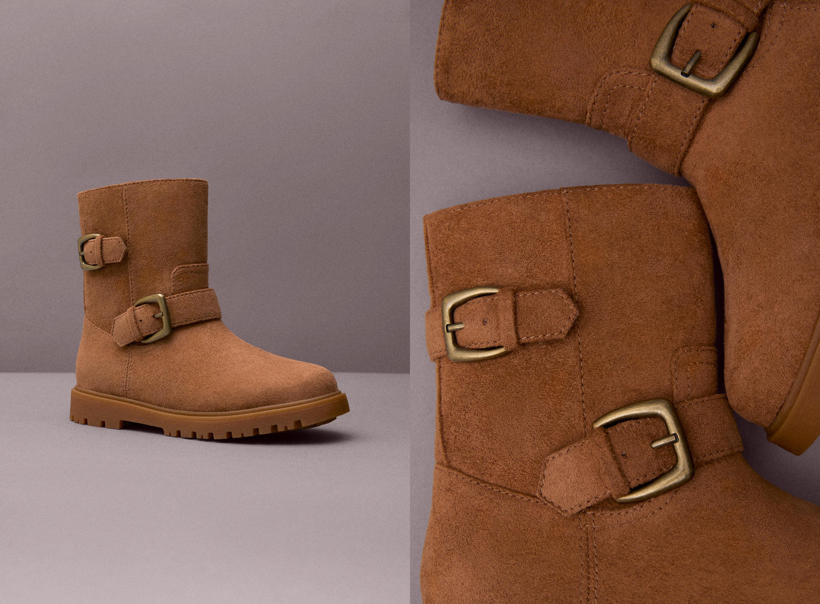 Buckle boots — LEATHER