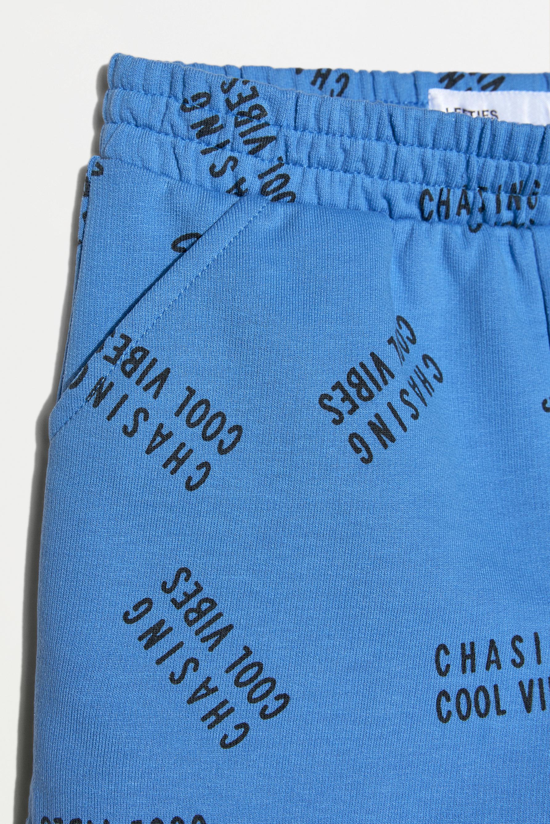 Printed T-shirt and Bermuda co-ord — DEEP BLUE