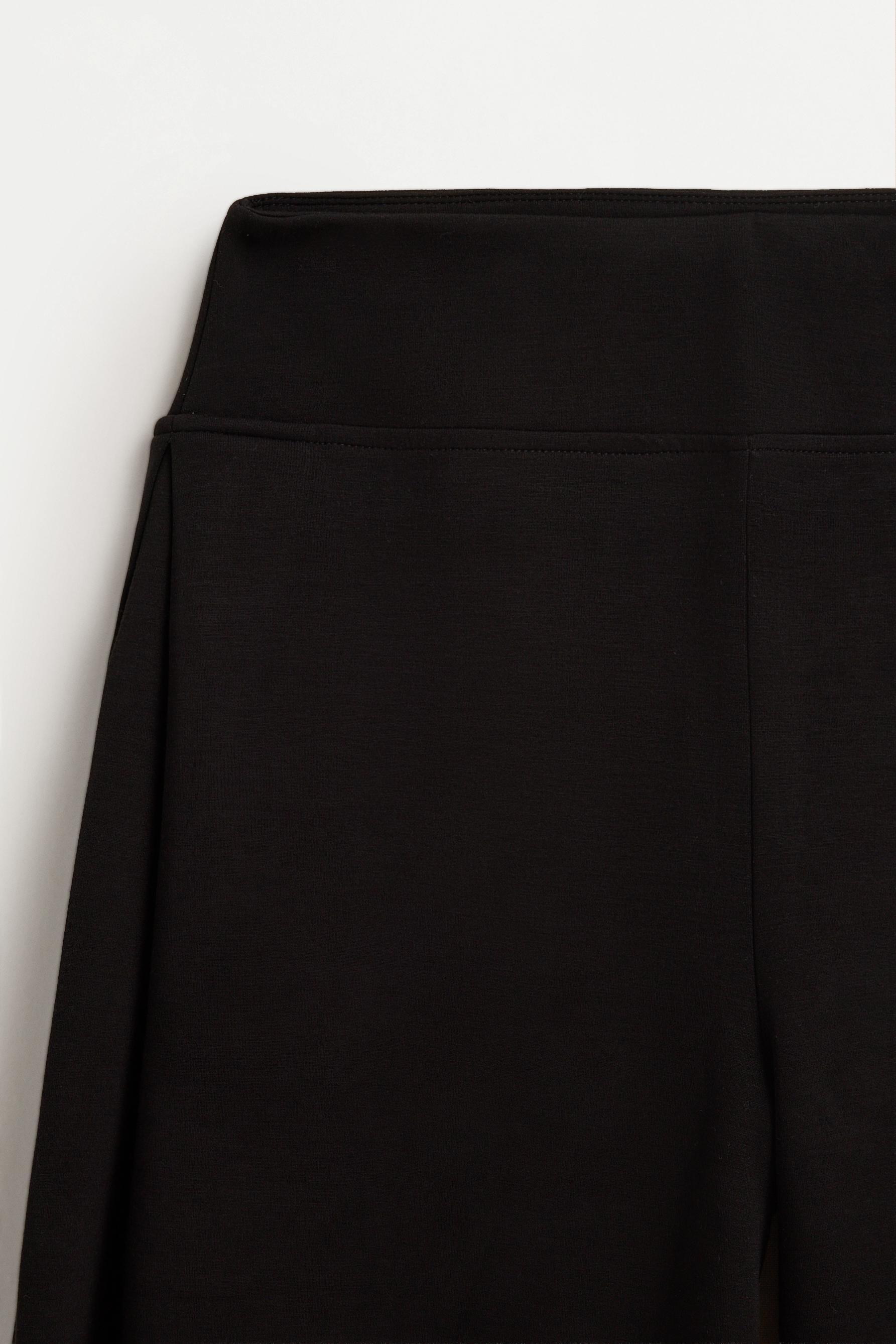 Wide-leg sports trousers — BLACK
