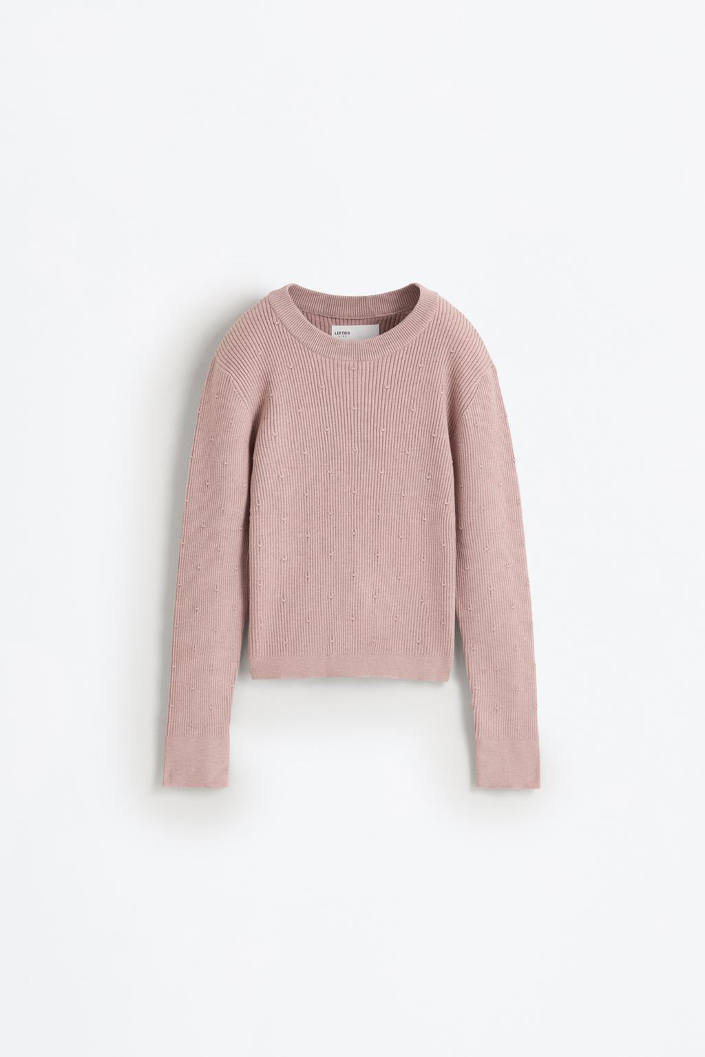 Camisola de malha de bolinhas