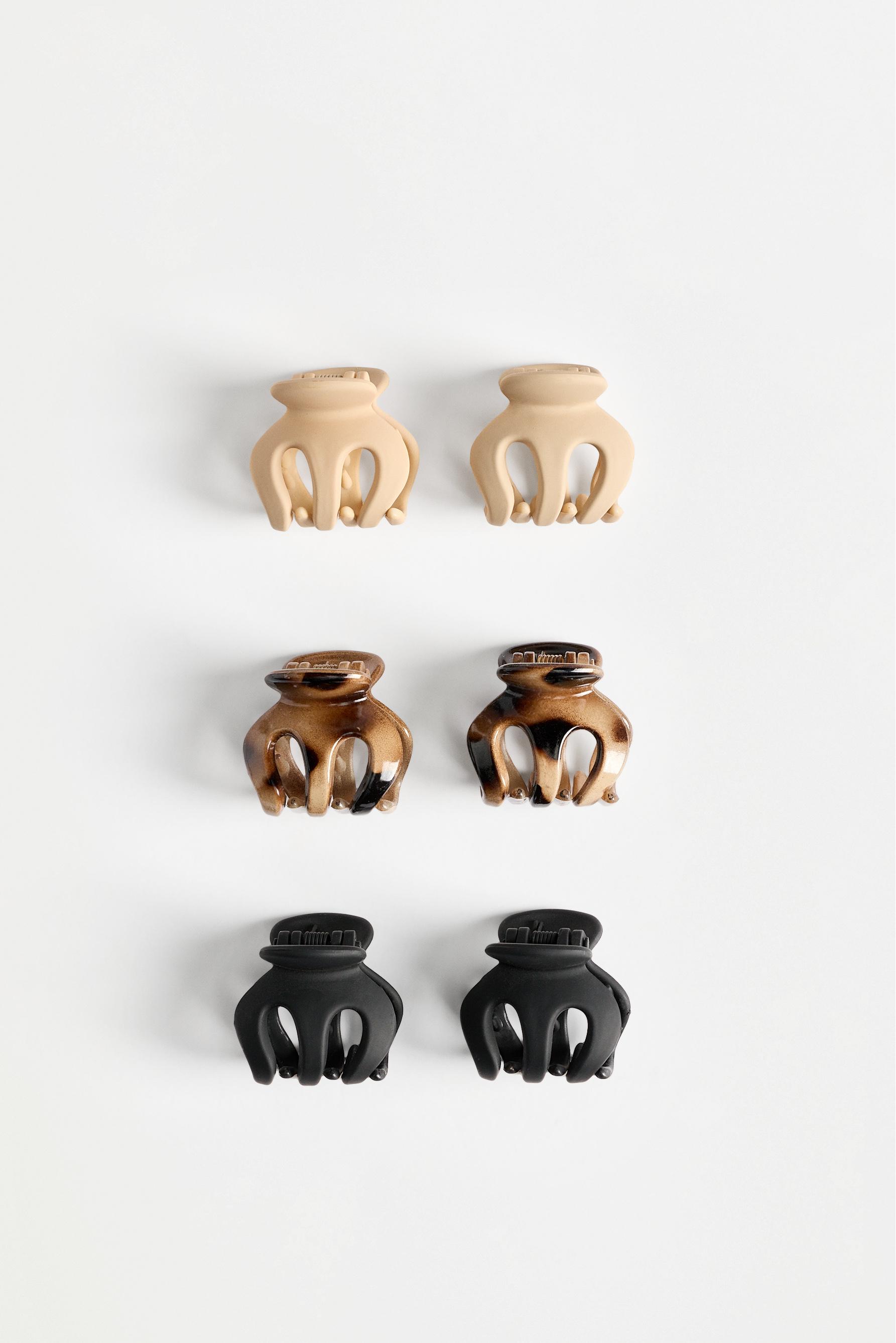 Hair clips (Pack of 6) — TORTOISESHELL