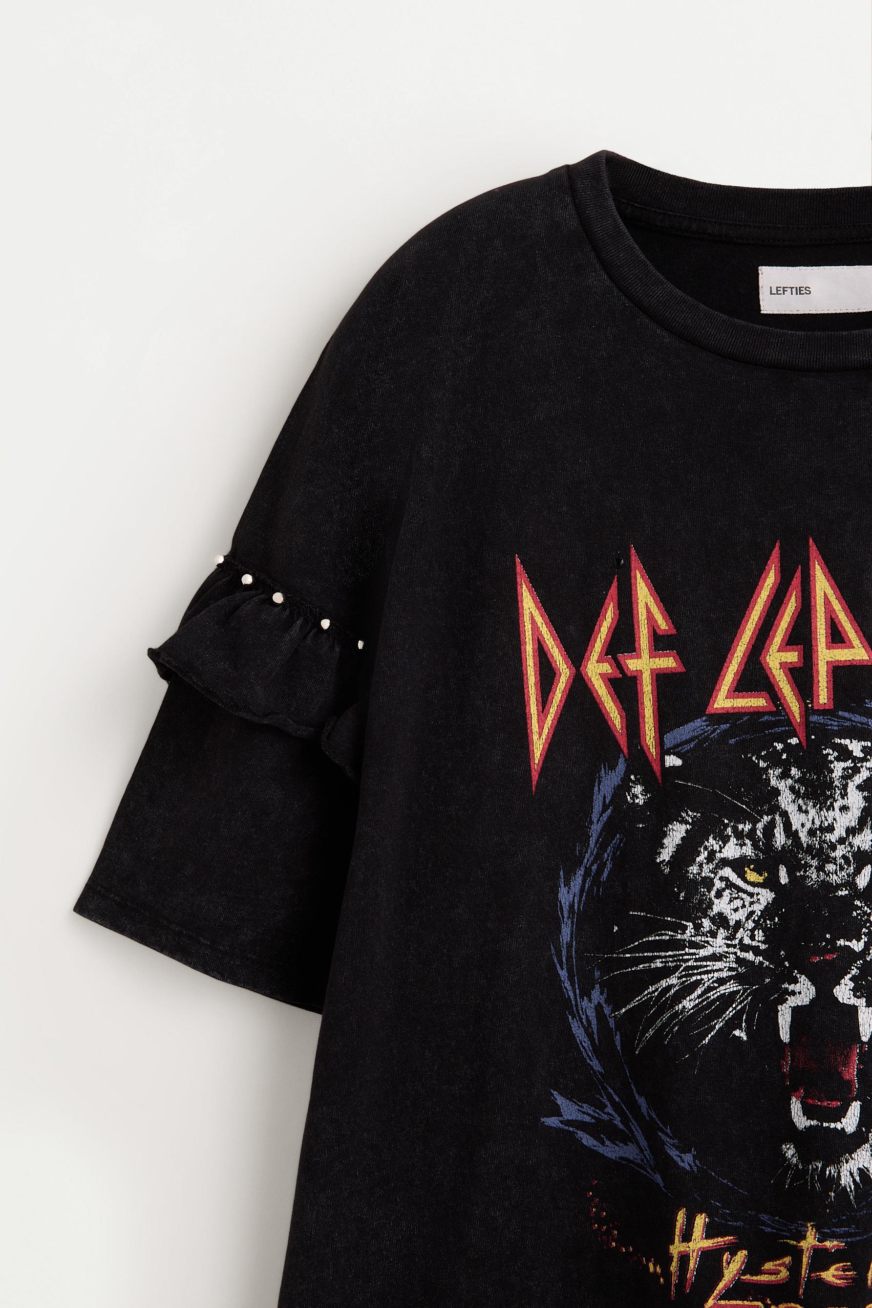 Def Leppard ©Universal ruffle T-shirt — ANTHRACITE GREY