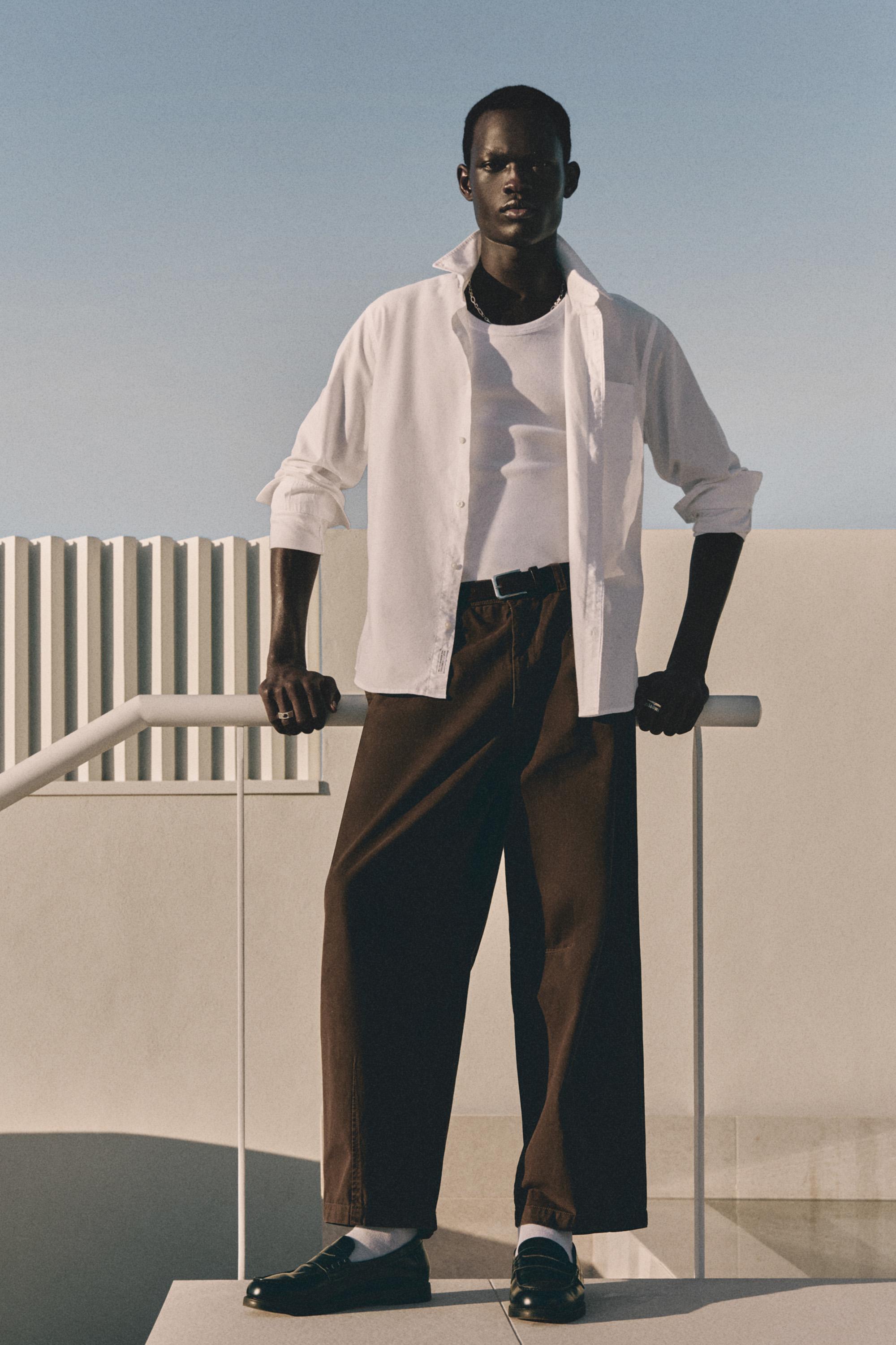 Ribbed vest top — OFF WHITE