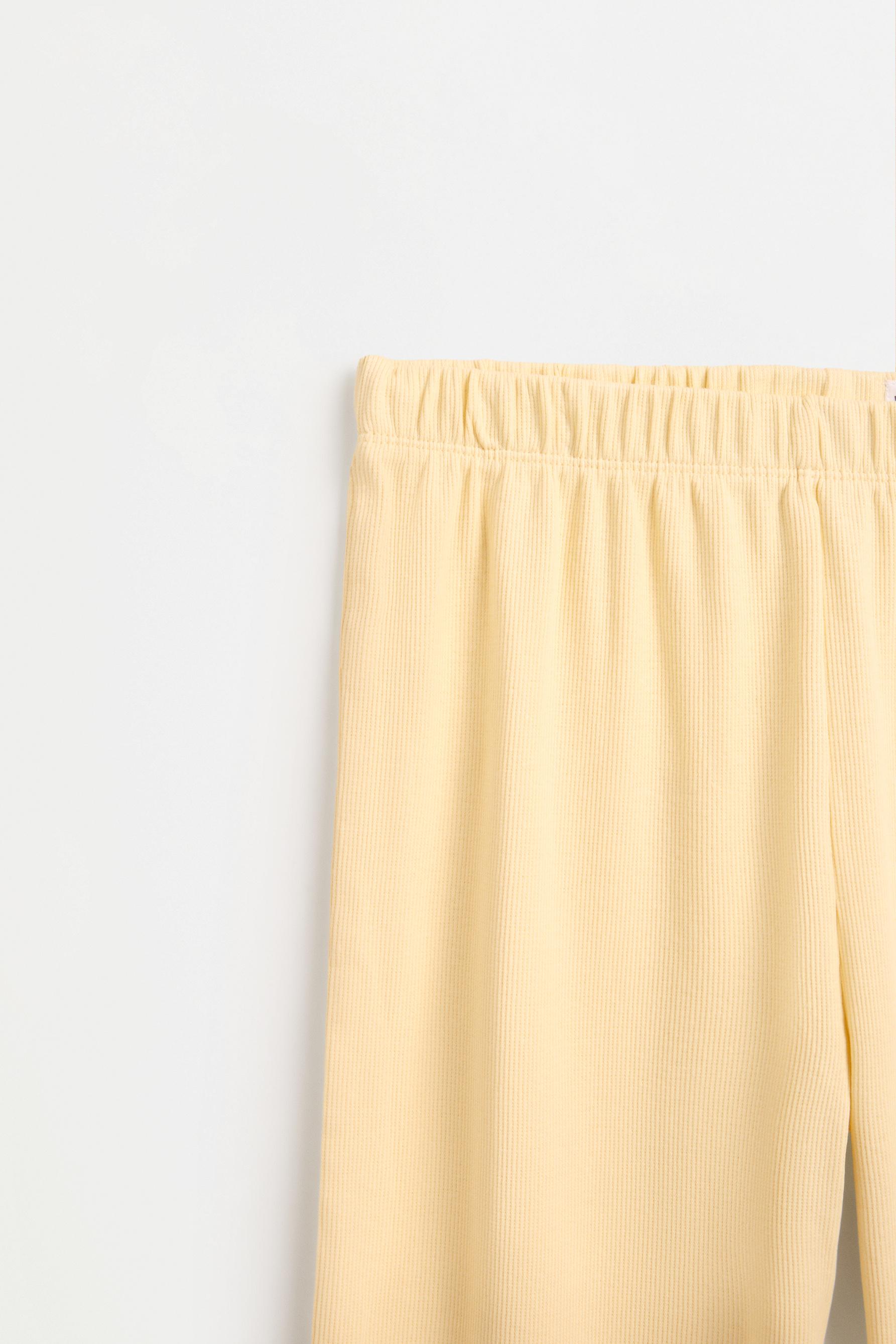 Ribbed T-shirt and trousers set — VANILLA