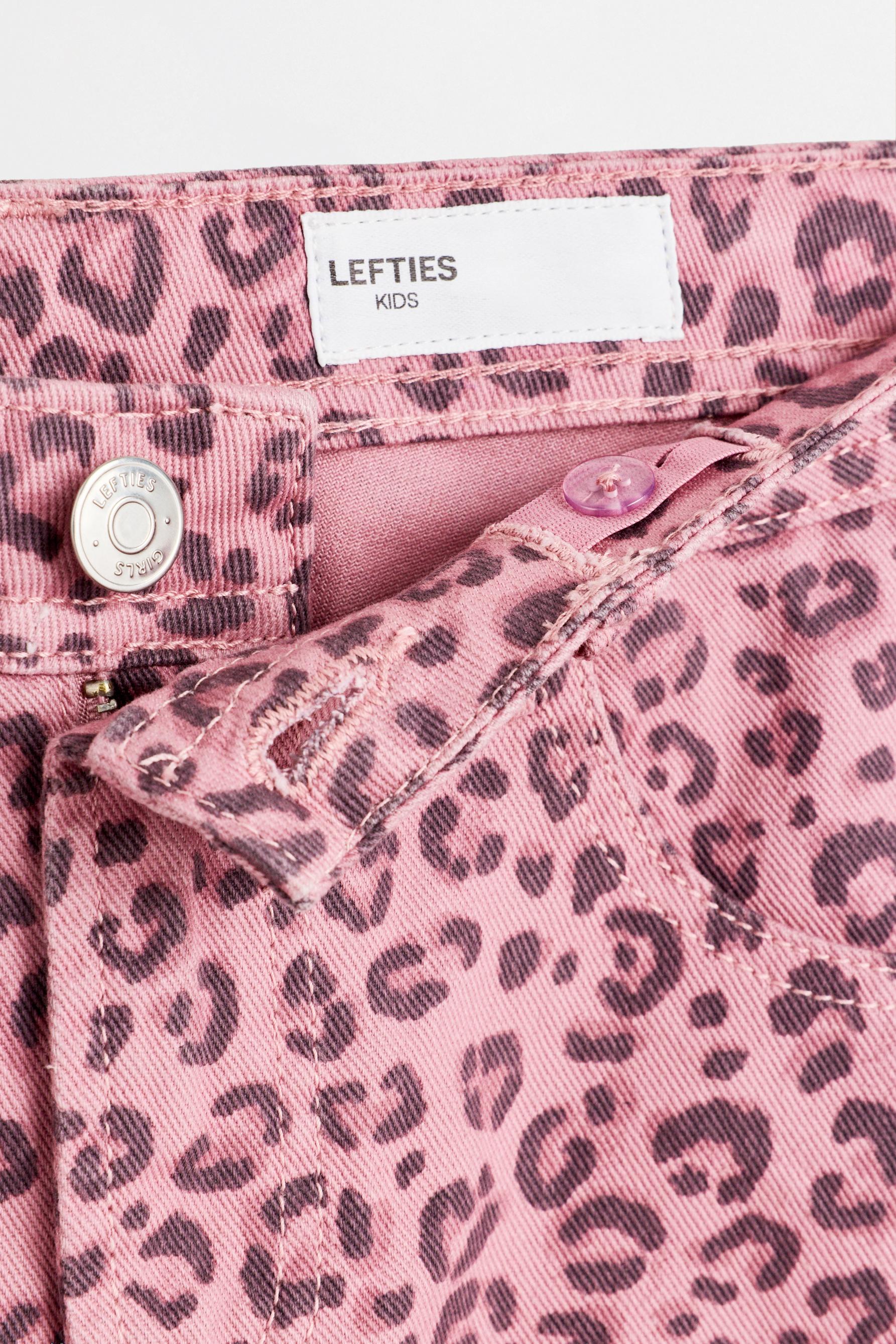 Animal print jeans — PALE PINK
