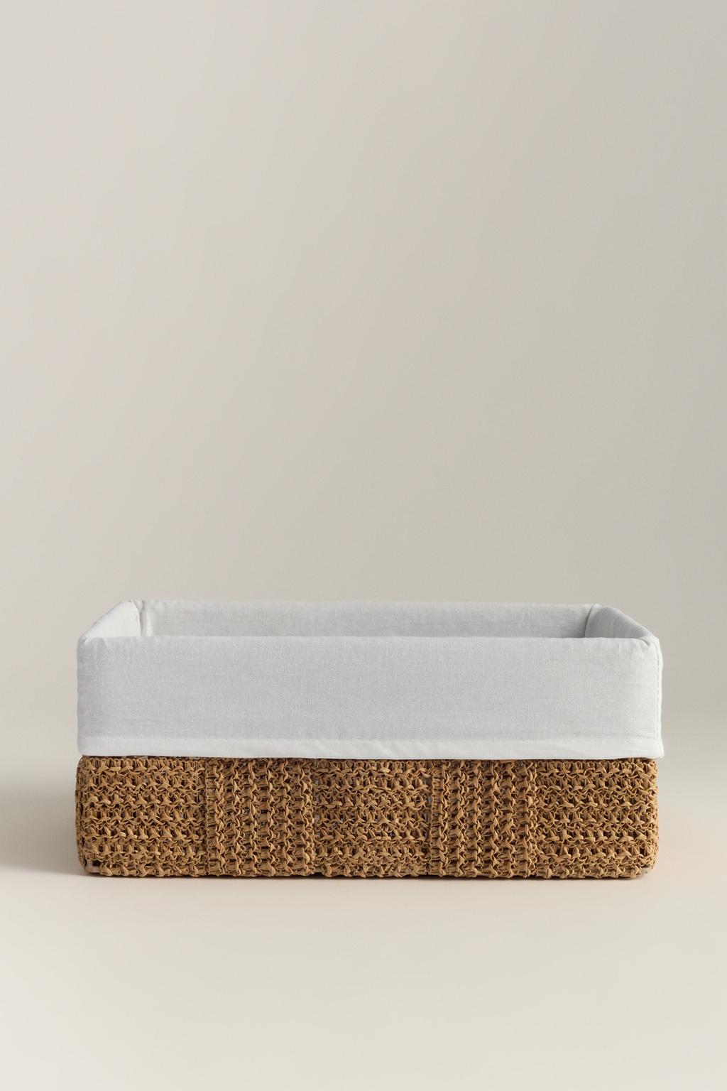 Cesta tejido interior 32 x 22 x 13 cm