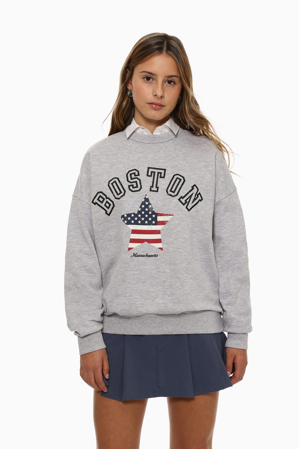 Baskılı sweatshirt