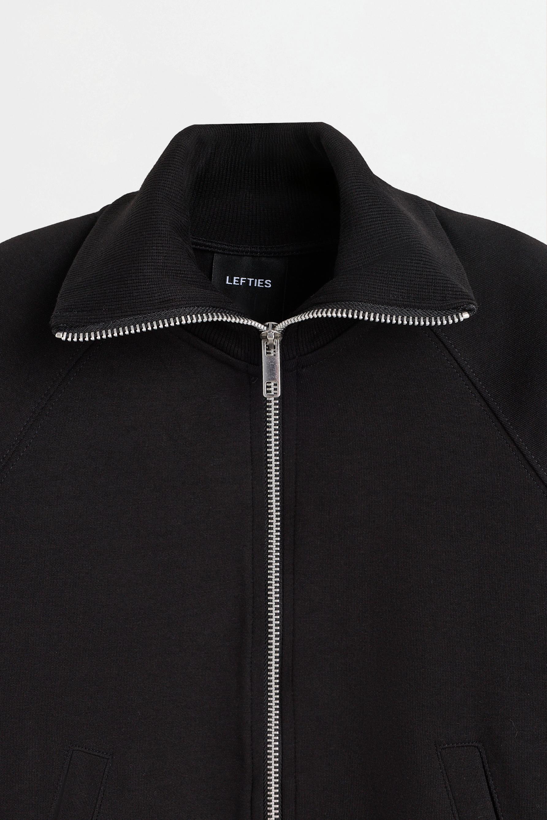 Basic interlock jacket — BLACK