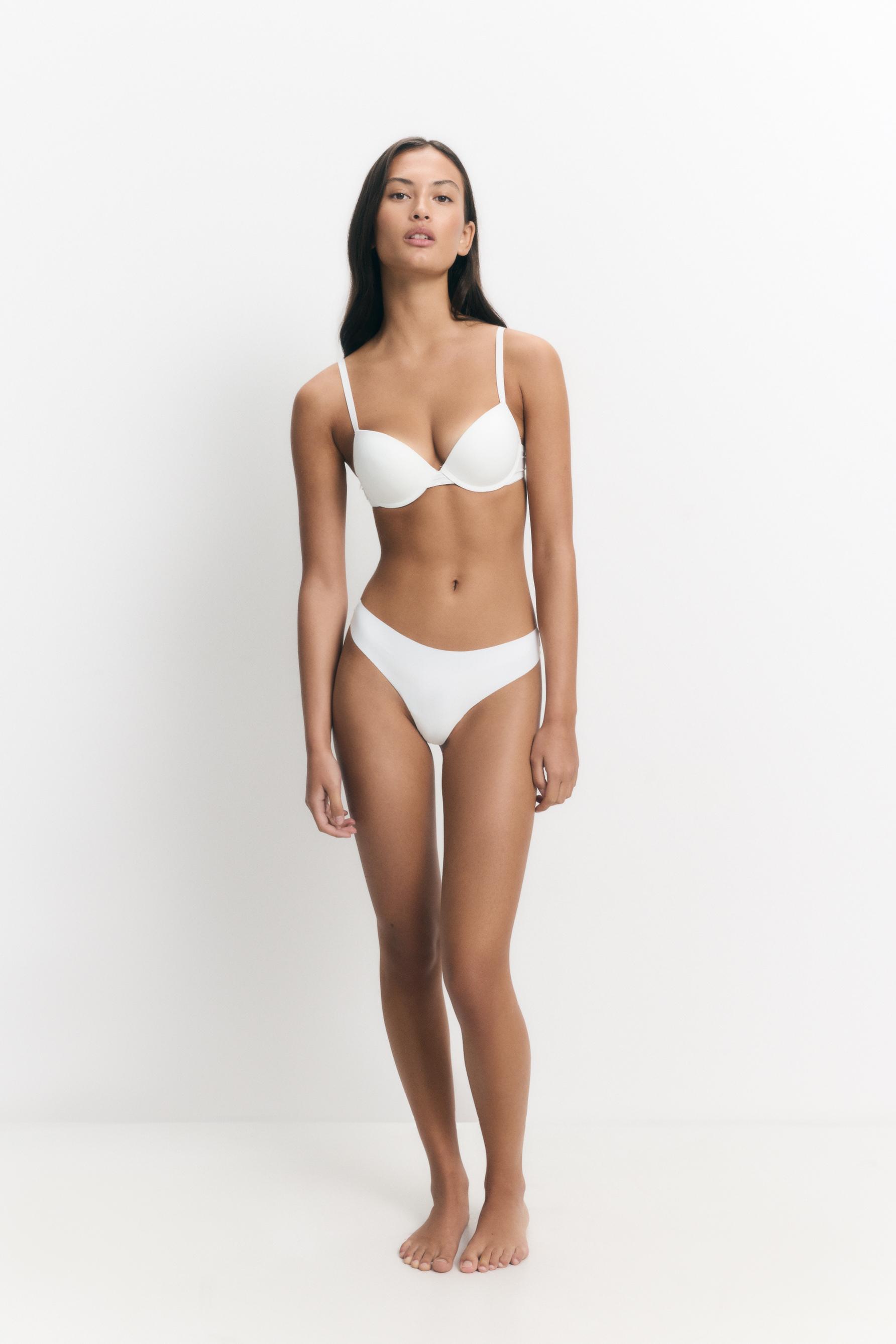 3-Pack of microfibre thongs — WHITE