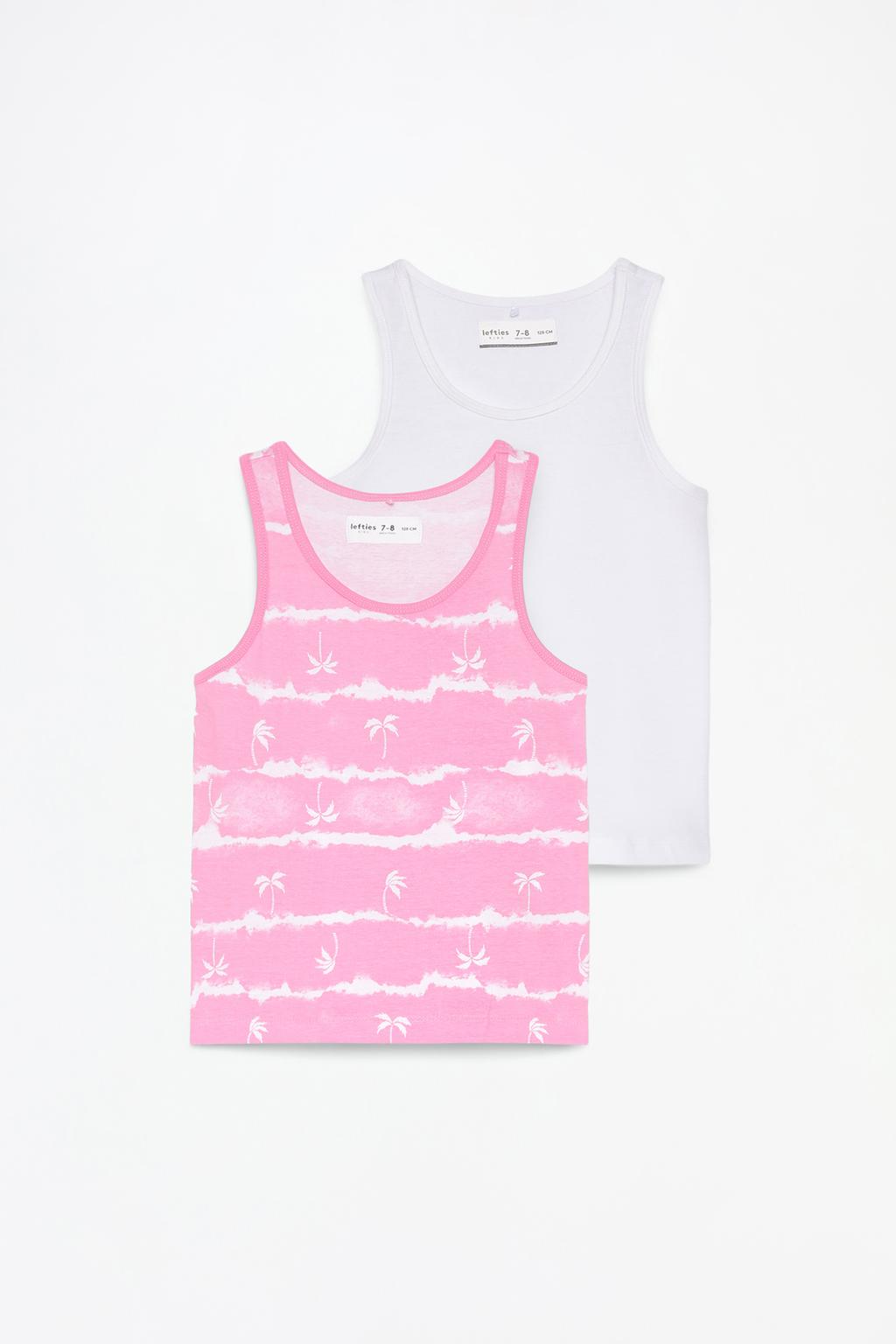 2-pack of contrast strappy T-shirts