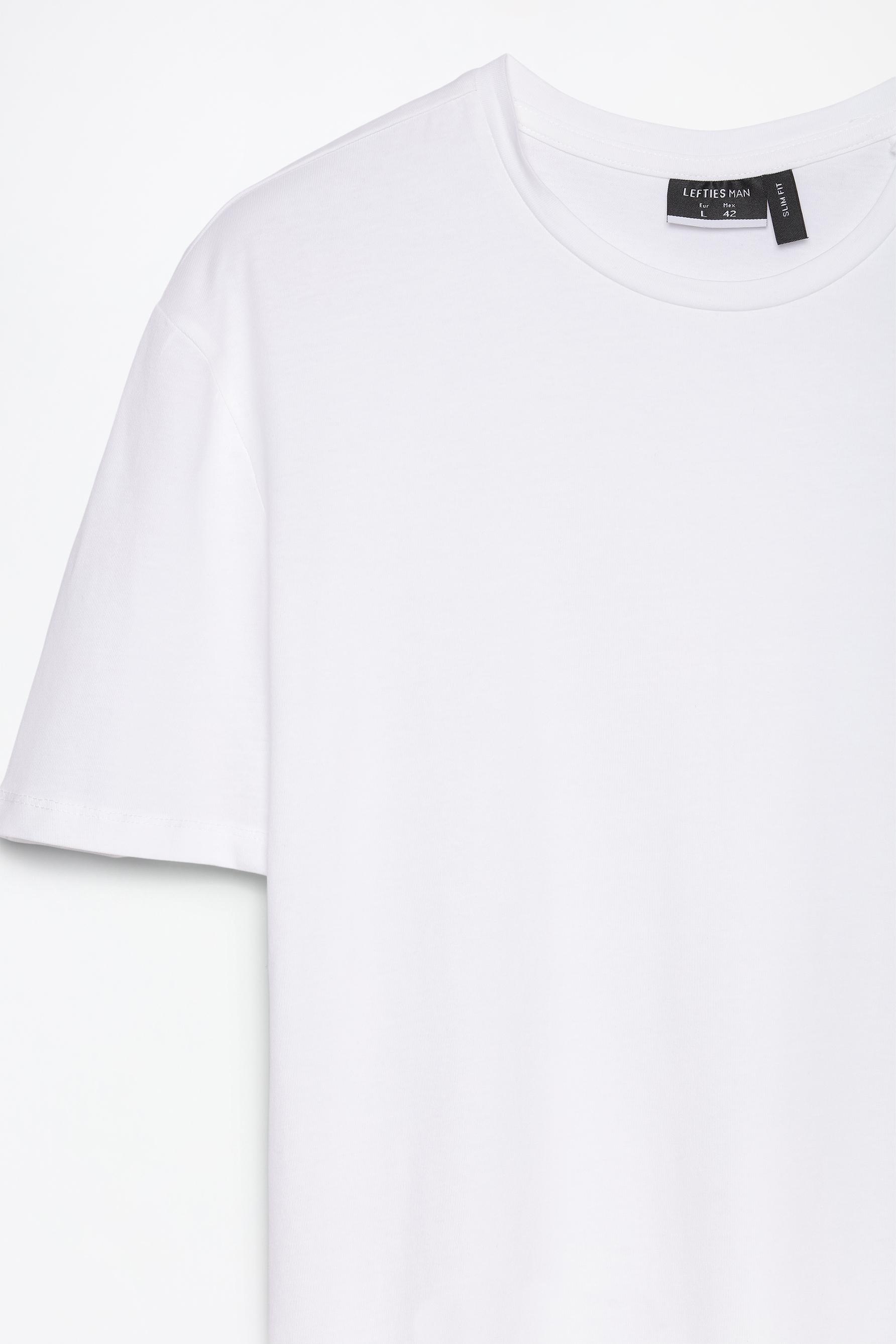 Soft slim fit T-shirt — WHITE