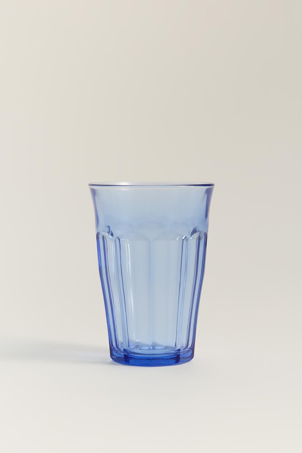 Tall, colored, clear glass Duralex® tumbler 360 ml