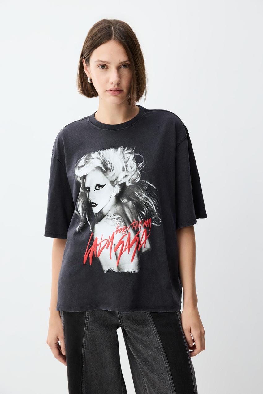 Lady Gaga Universal T-shirt - Dresses - SALE - Woman | LEFTIES Tunisia Lady Gaga Universal T-shirt - Dresses - SALE - Woman | LEFTIES Tunisia
