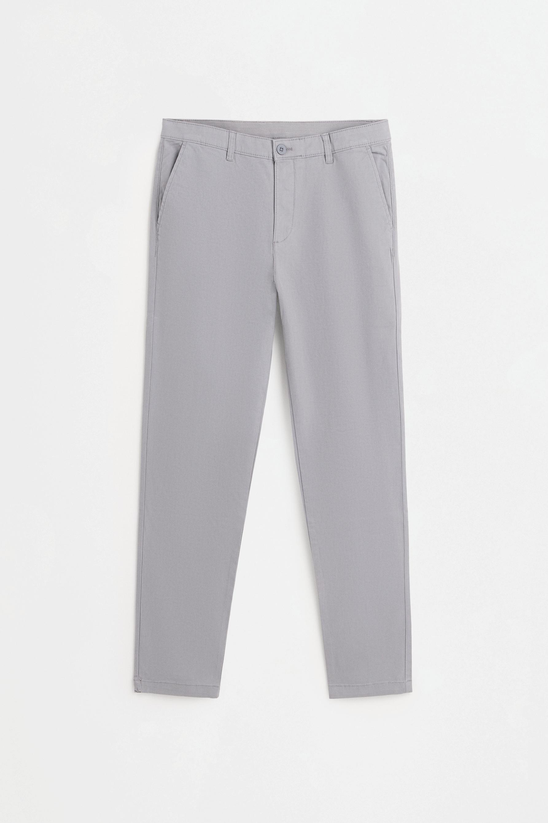 Skinny fit chino trousers — GREY