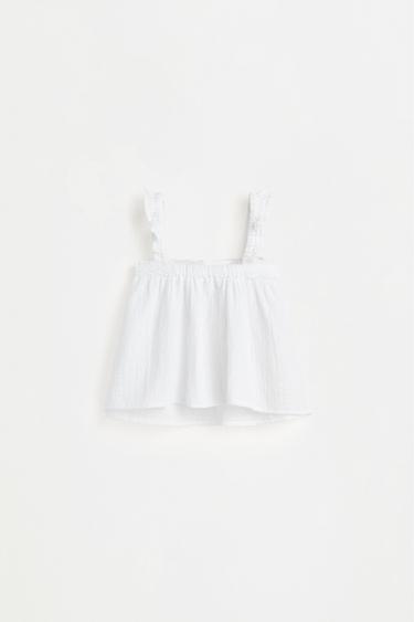 Double gauze strappy top — OFF WHITE 2