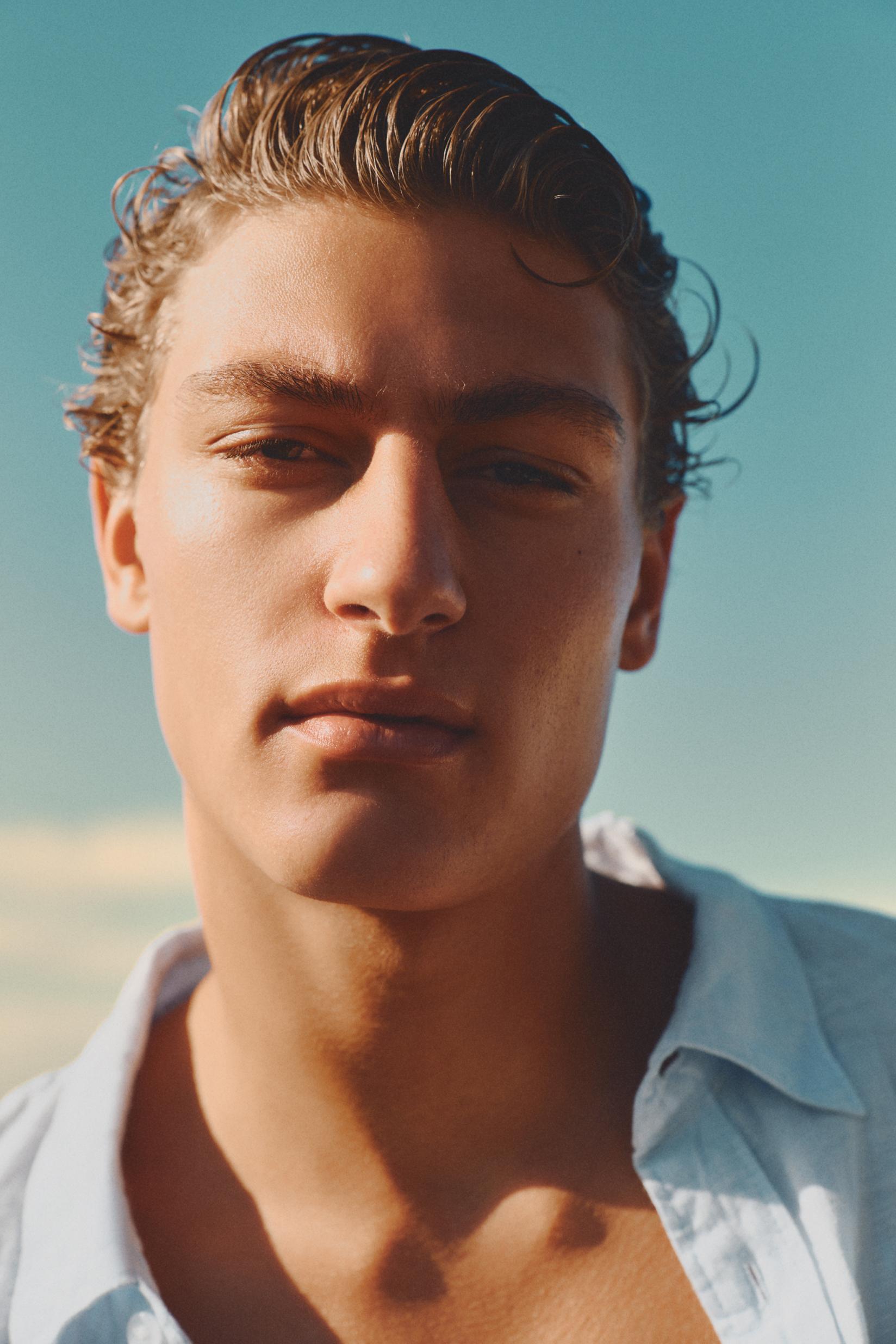100% linen shirt — SKY BLUE