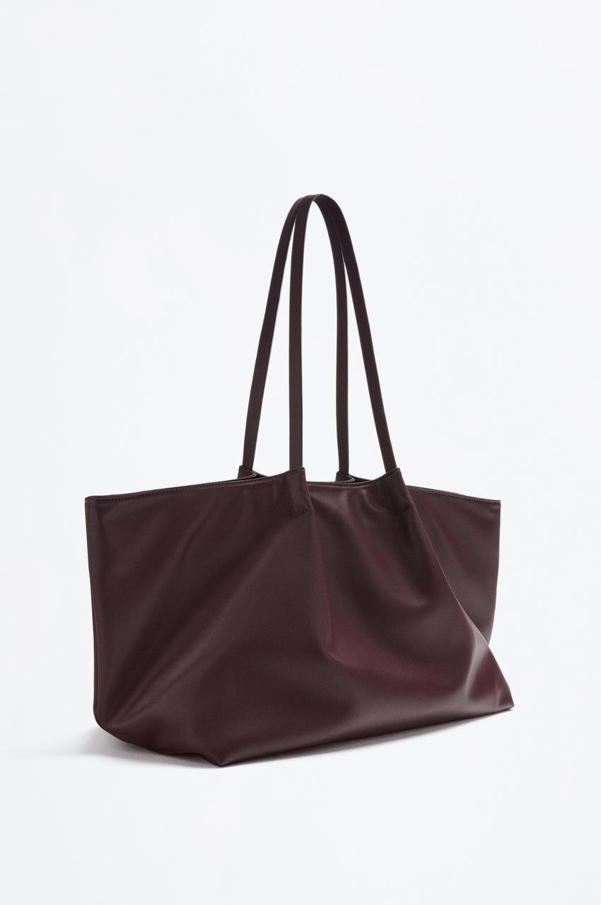 Double-handle pleated tote bag Shopper BAGS Woman