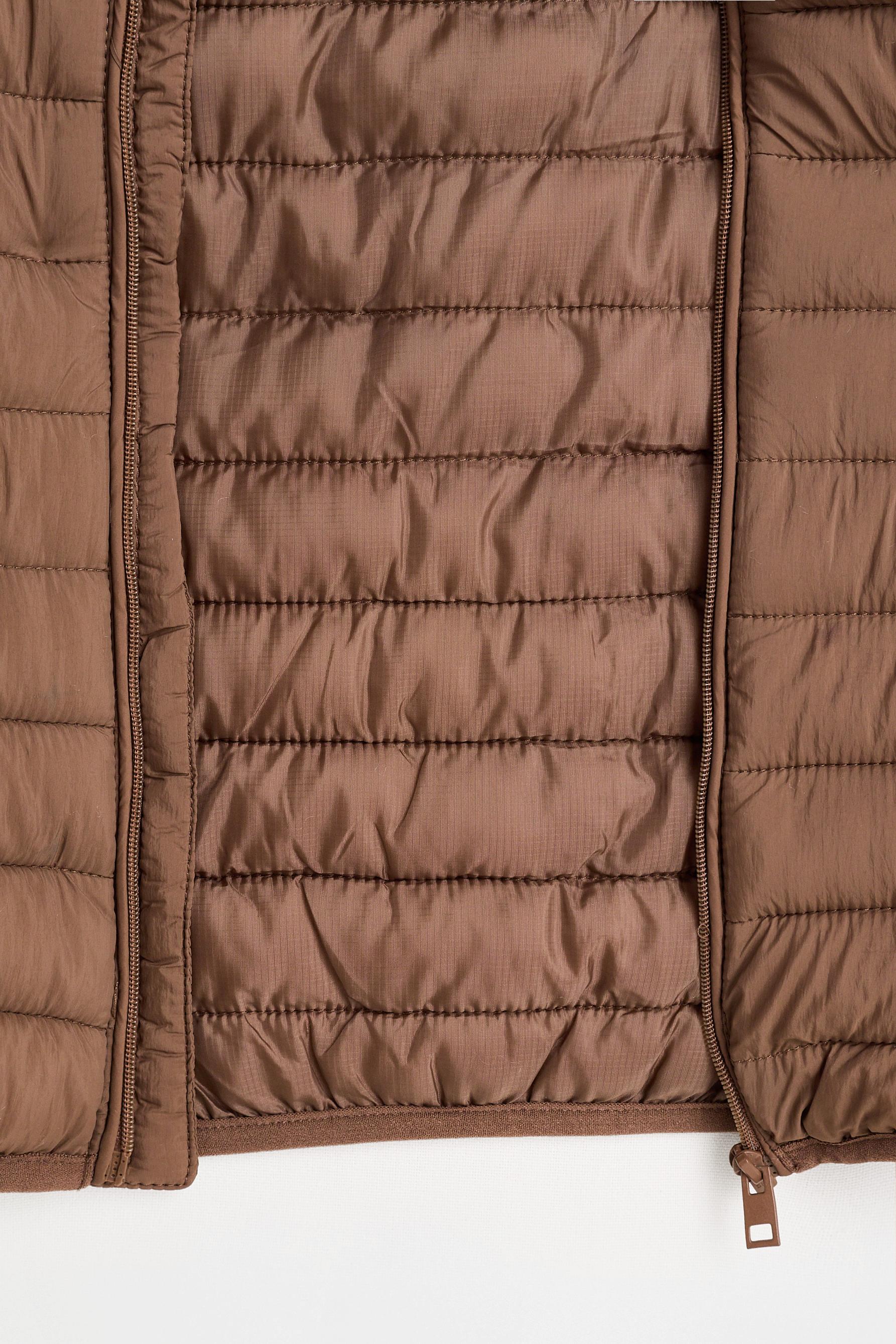 Lightweight hooded quilted jacket — TOFFEE