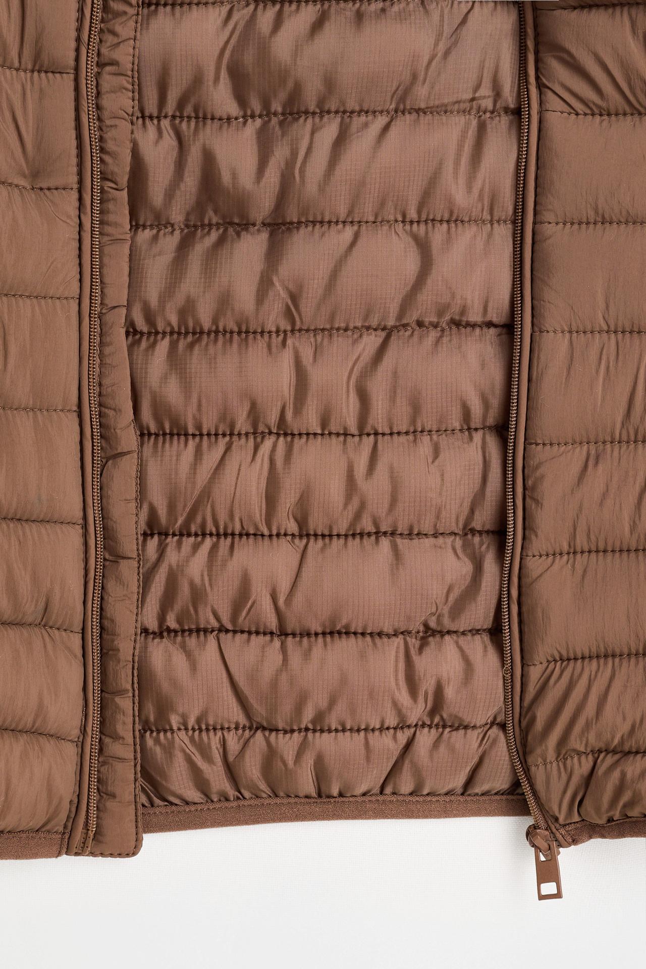 Lightweight hooded quilted jacket — TOFFEE