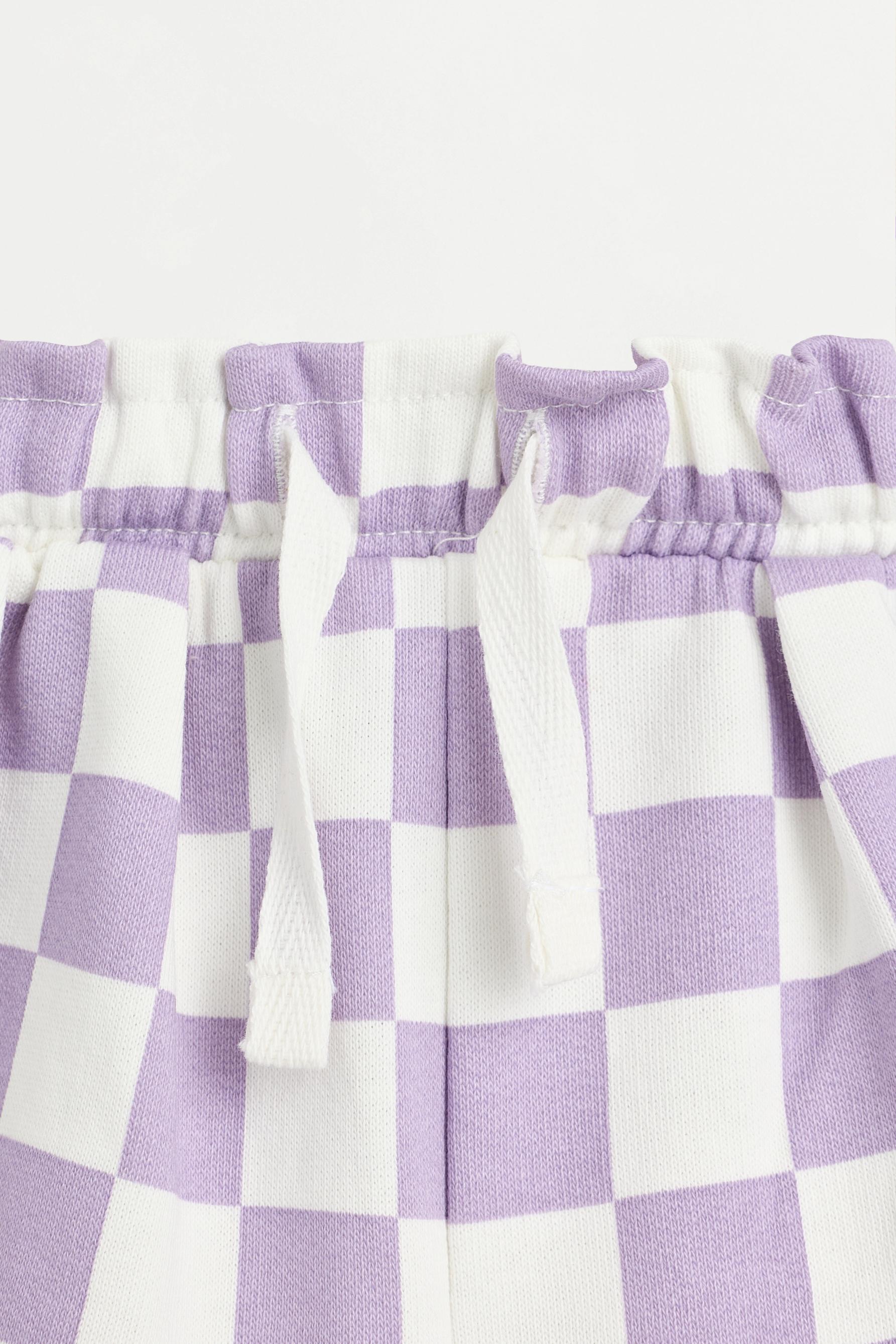 Heart print Bermuda shorts — SAND