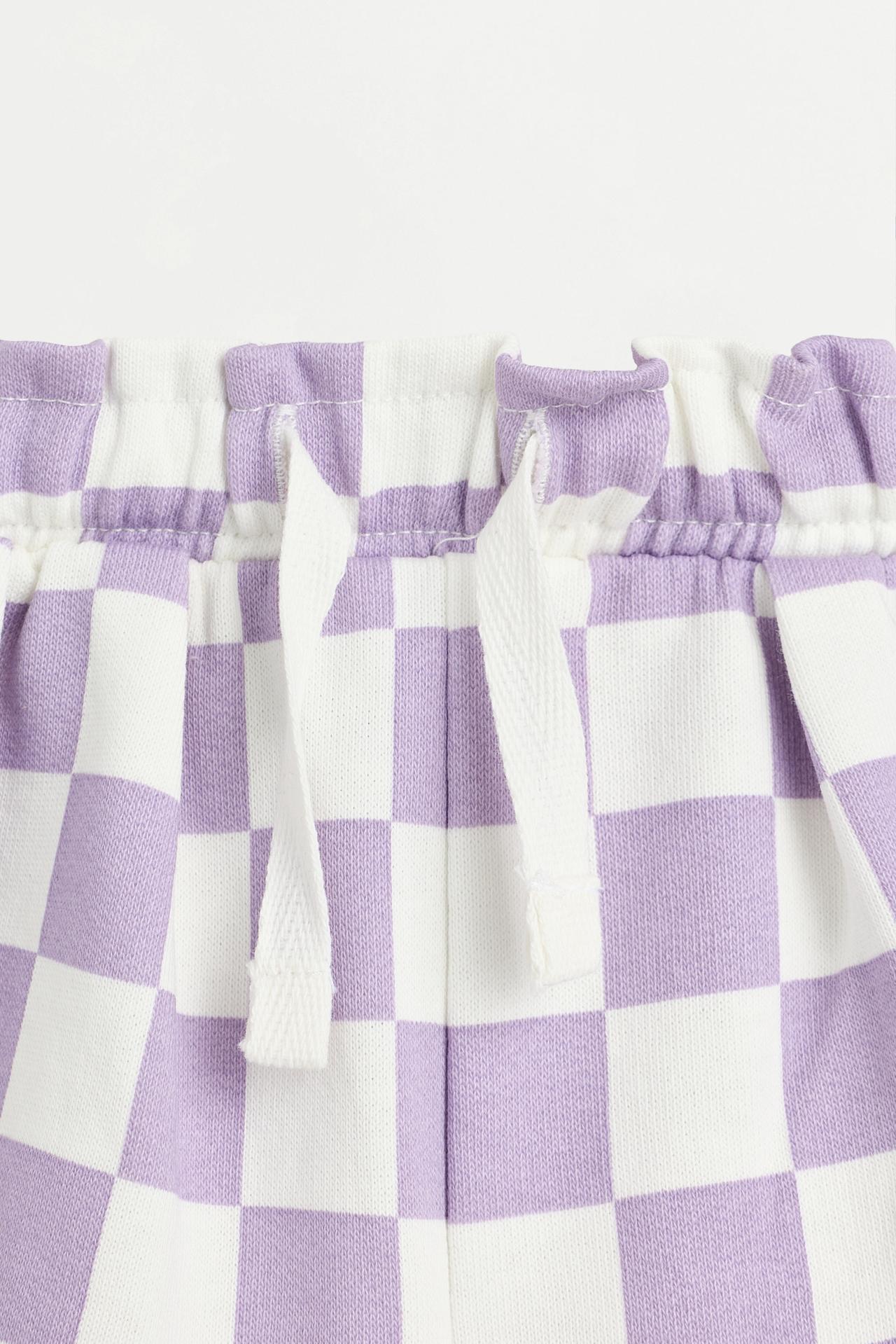 Heart print Bermuda shorts — SAND