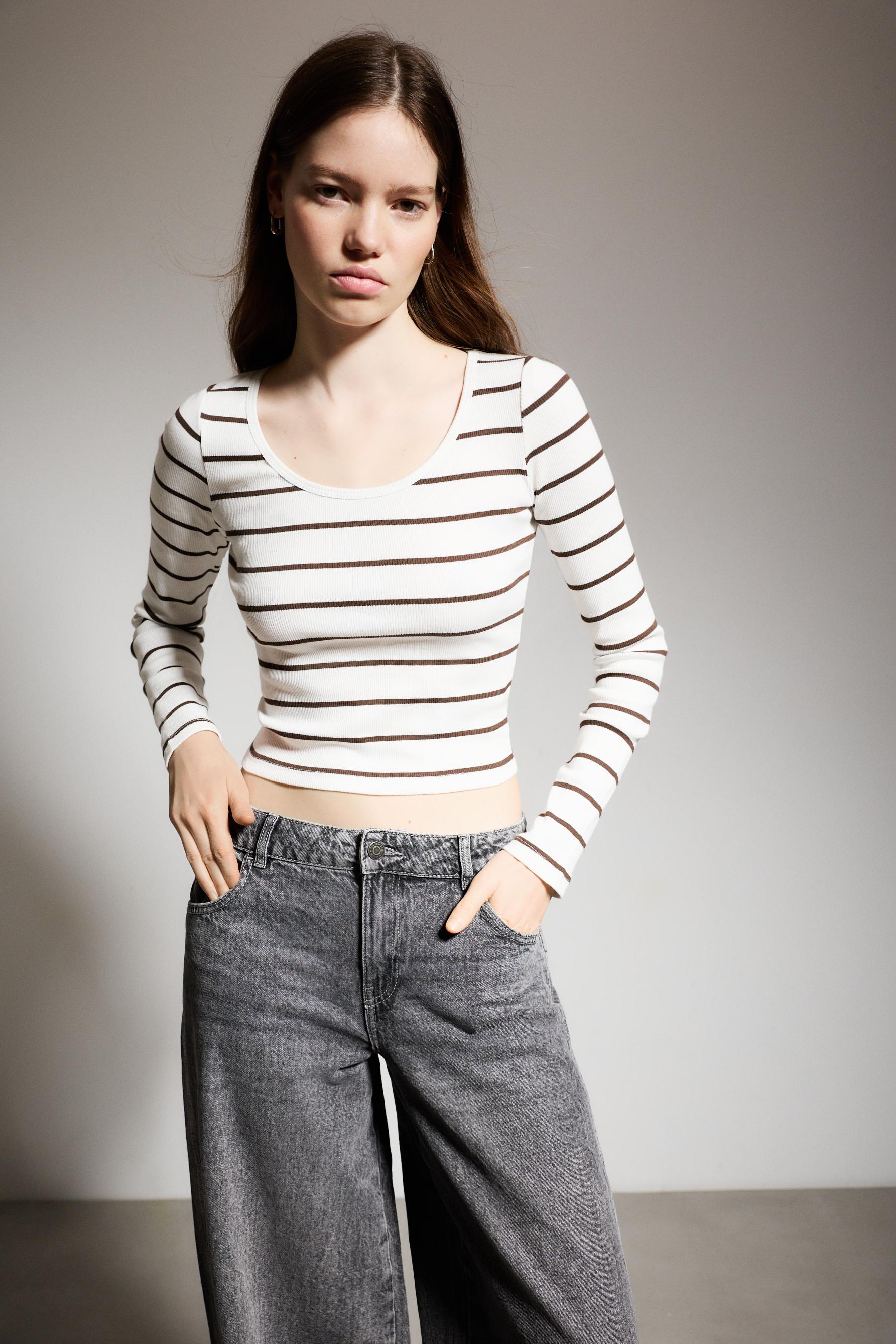 Camiseta rib básica