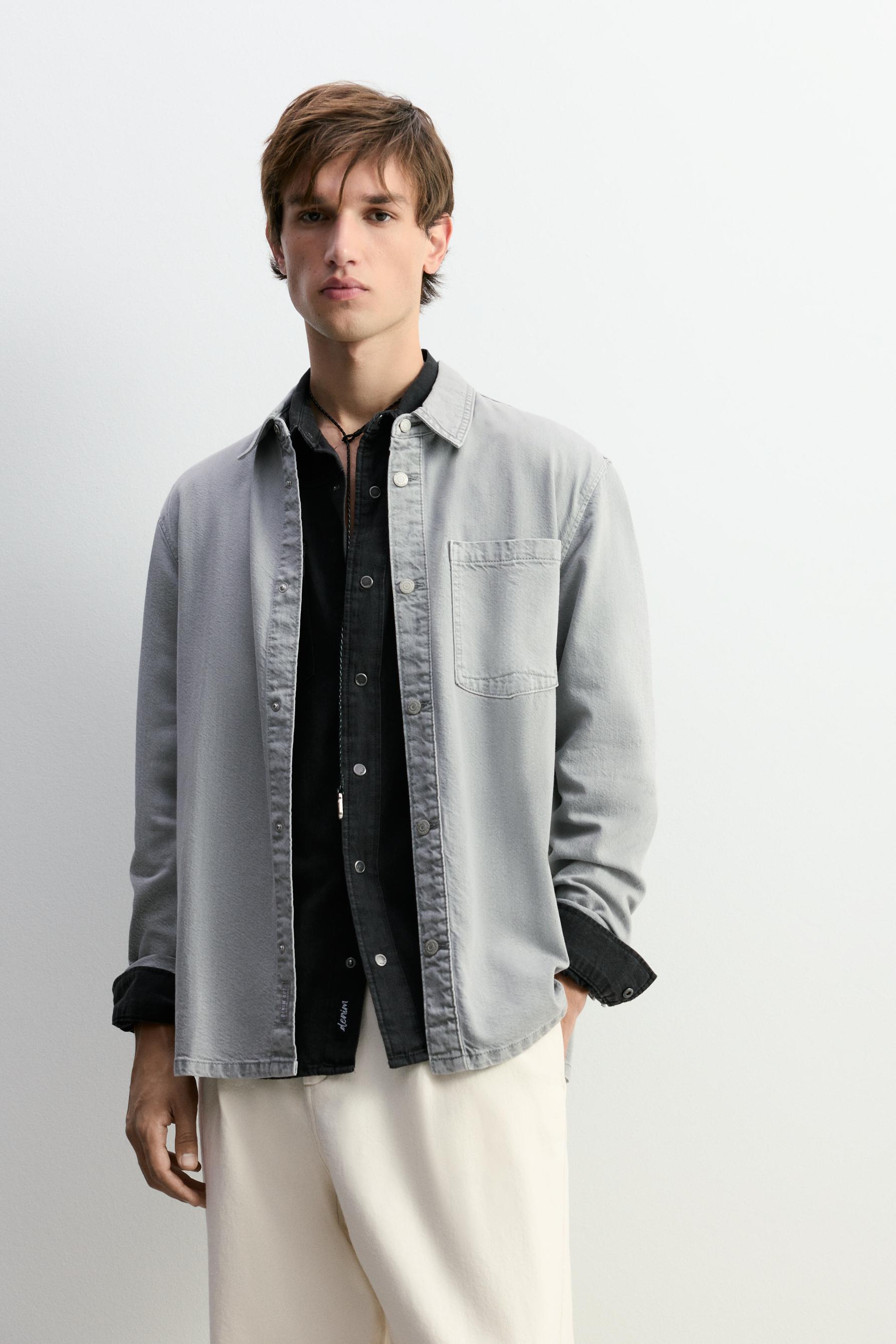 Sobrecamisa denim ligero