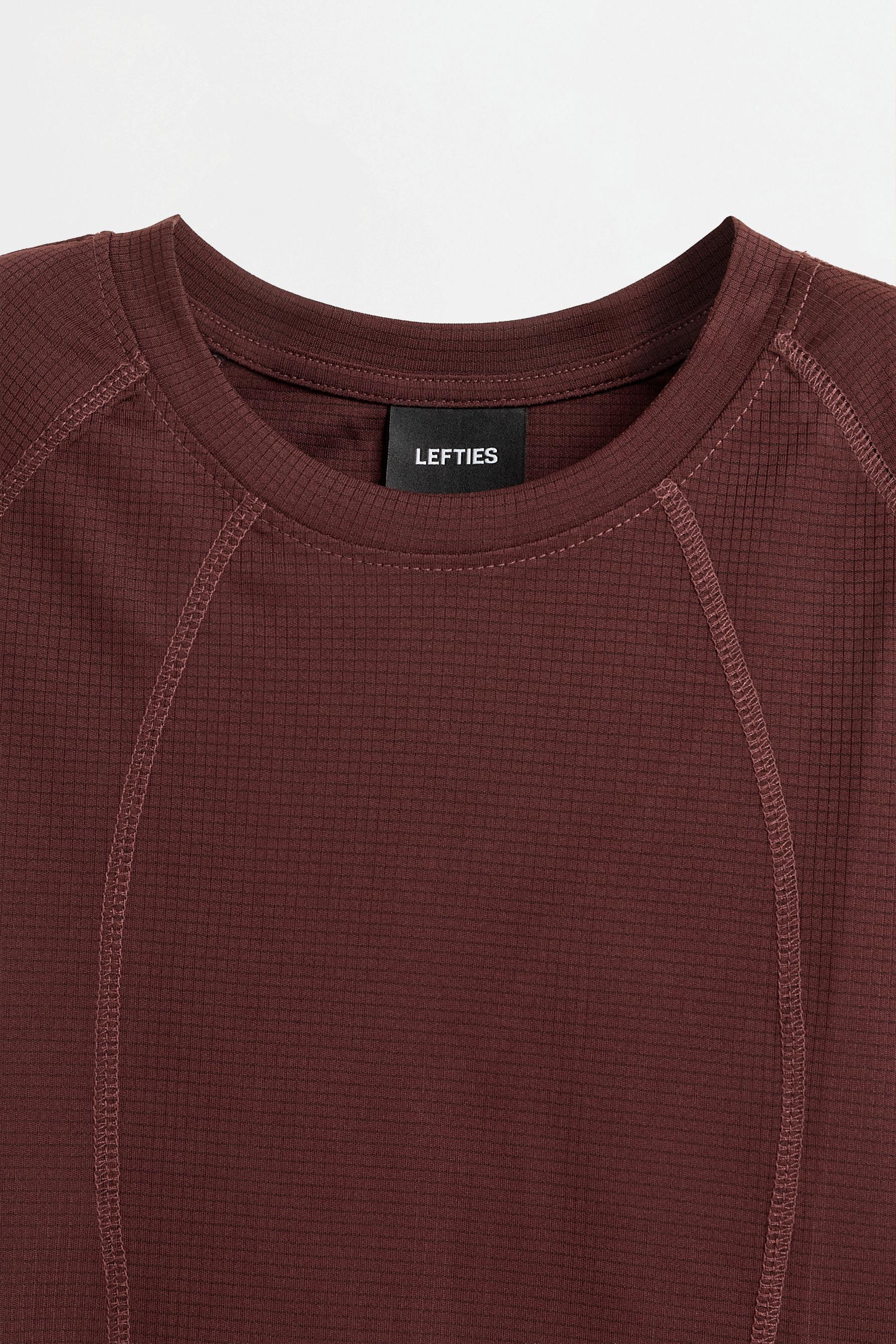 Seamed sports T-shirt — WINE