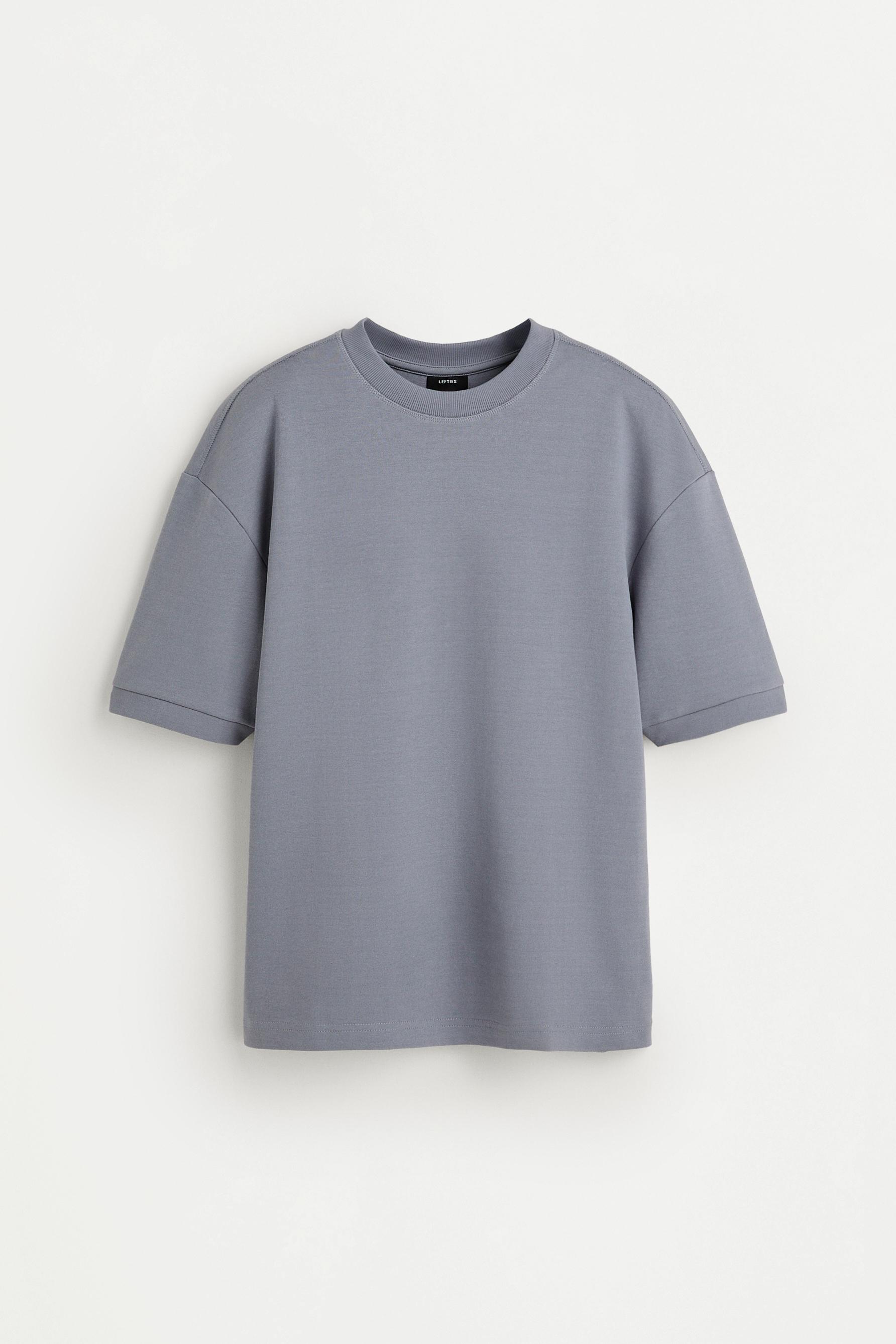 Heavy interlock T-shirt — SKY BLUE