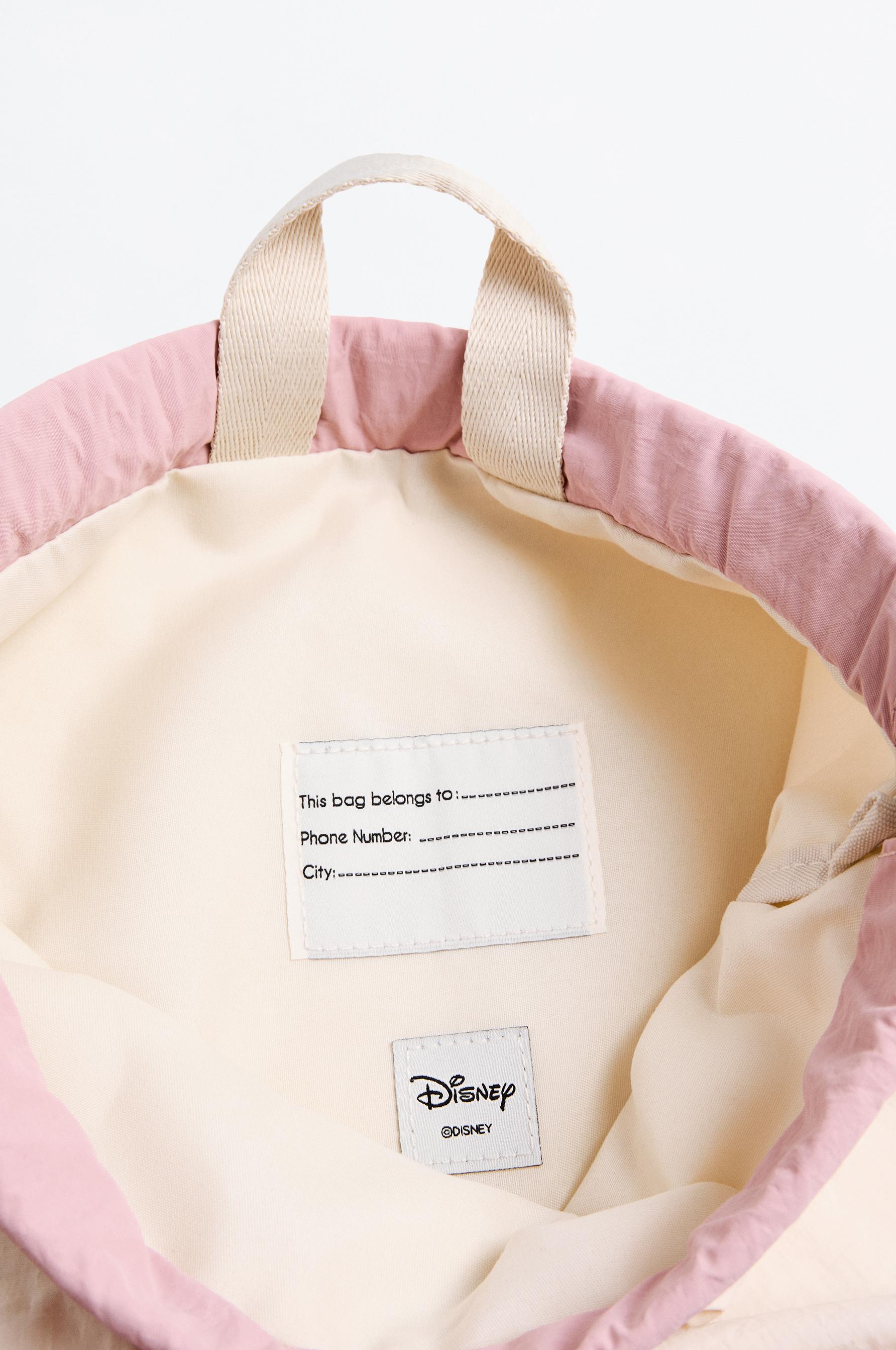 Lilo & Stitch ©Disney patch school drawstring backpack — ECRU