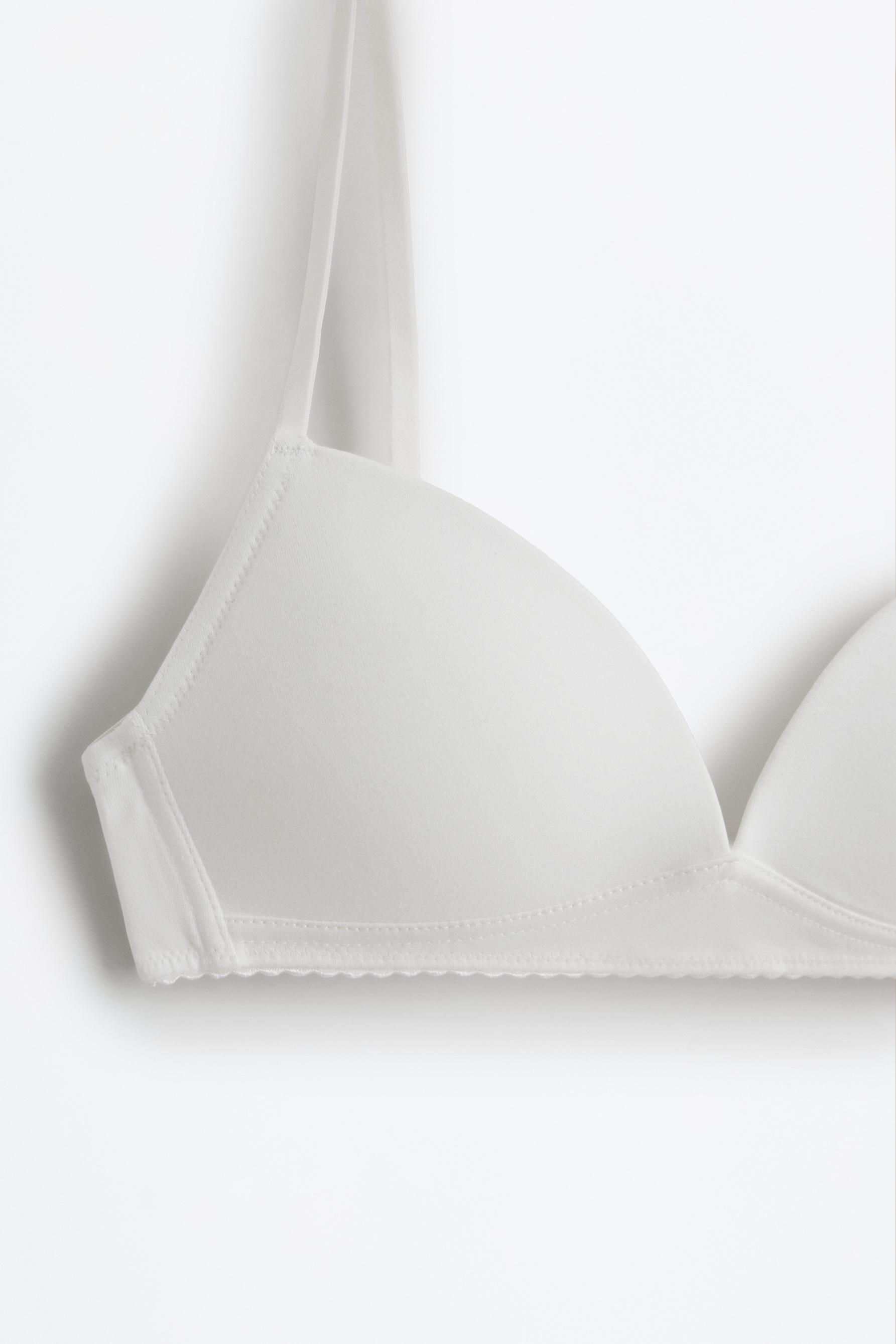 Triangle bra — WHITE