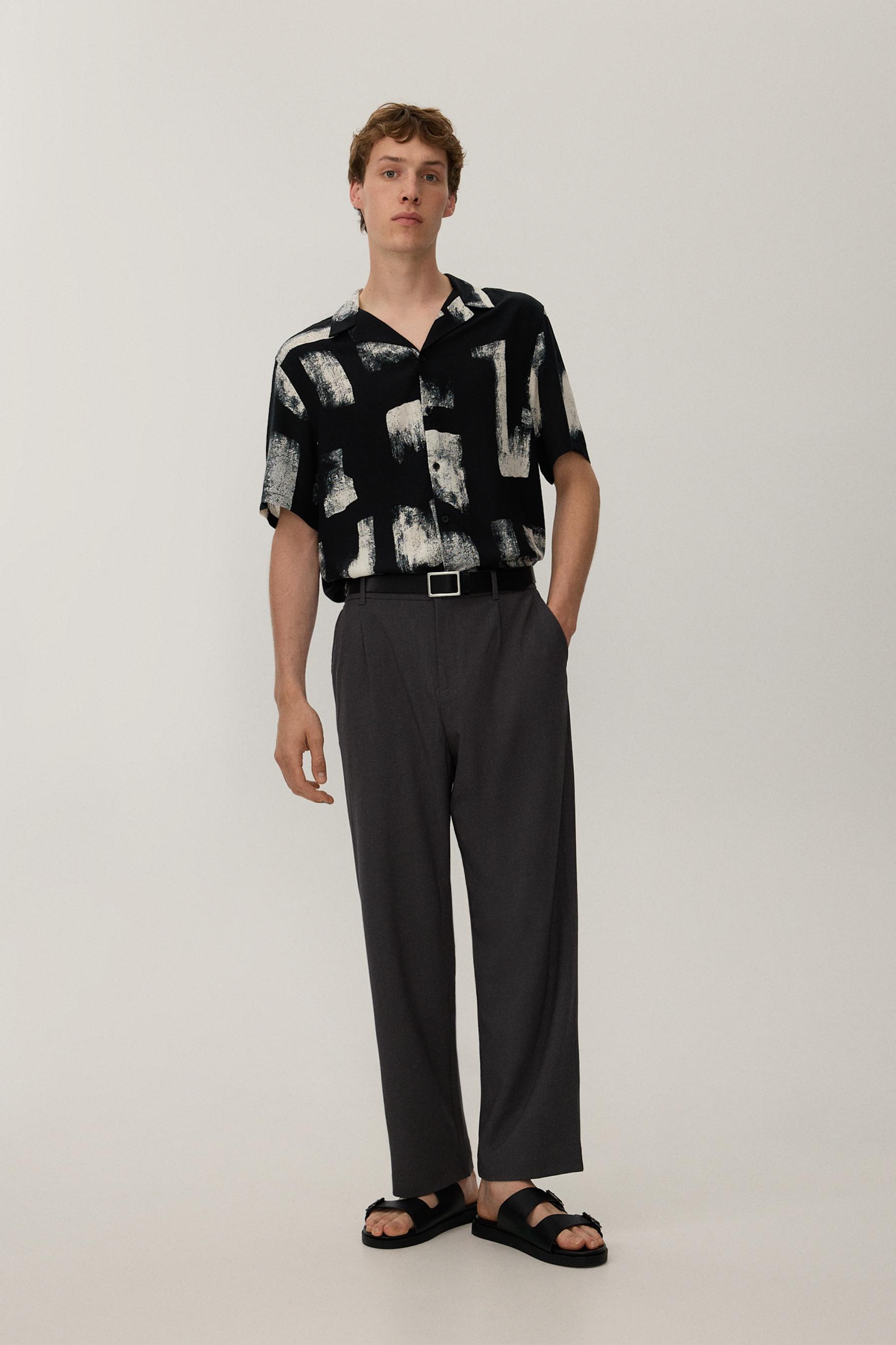 Camisa resort estampada