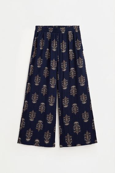 Textured culottes — DEEP BLUE 6