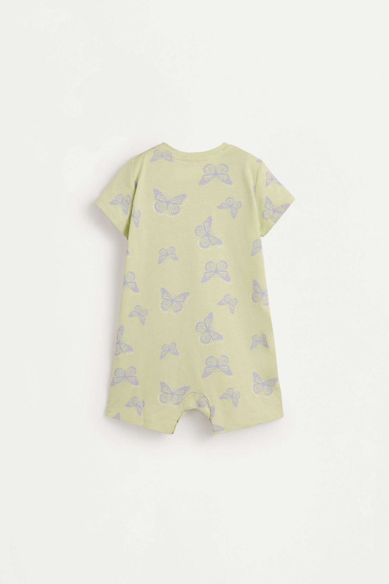Short printed sleepsuit — PALE KHAKI